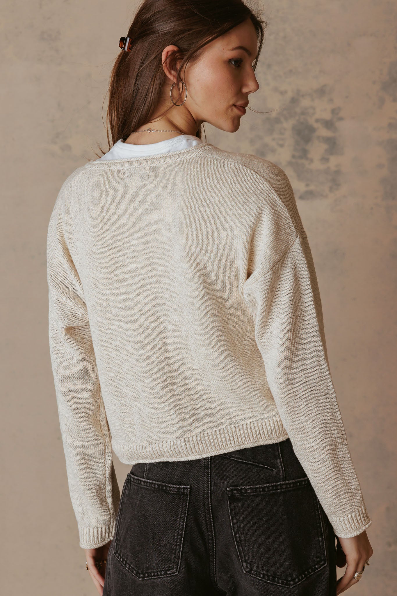 Ashleigh Silk Linen Blend Cardigan