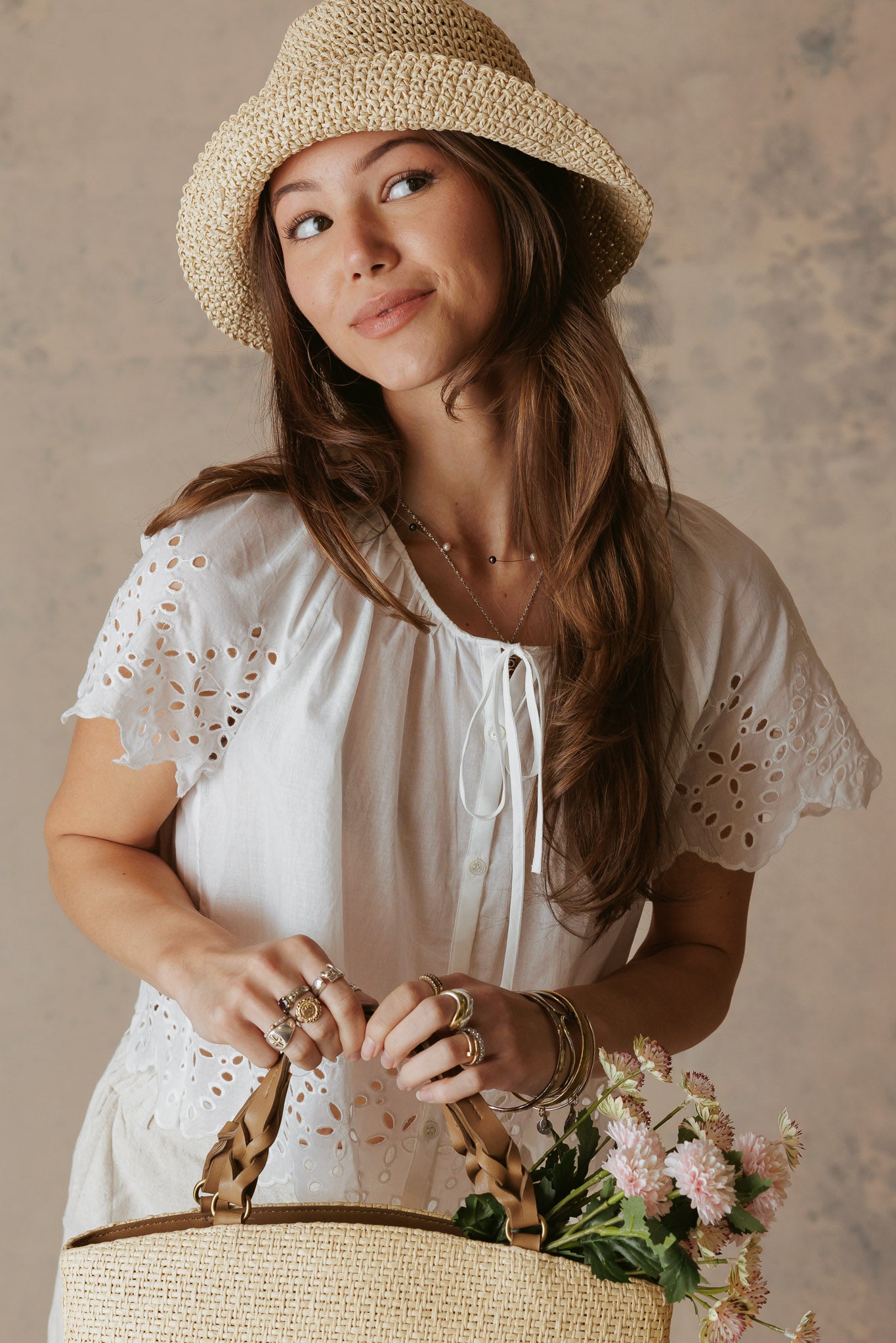 Azalea Short Sleeve Cropped Top