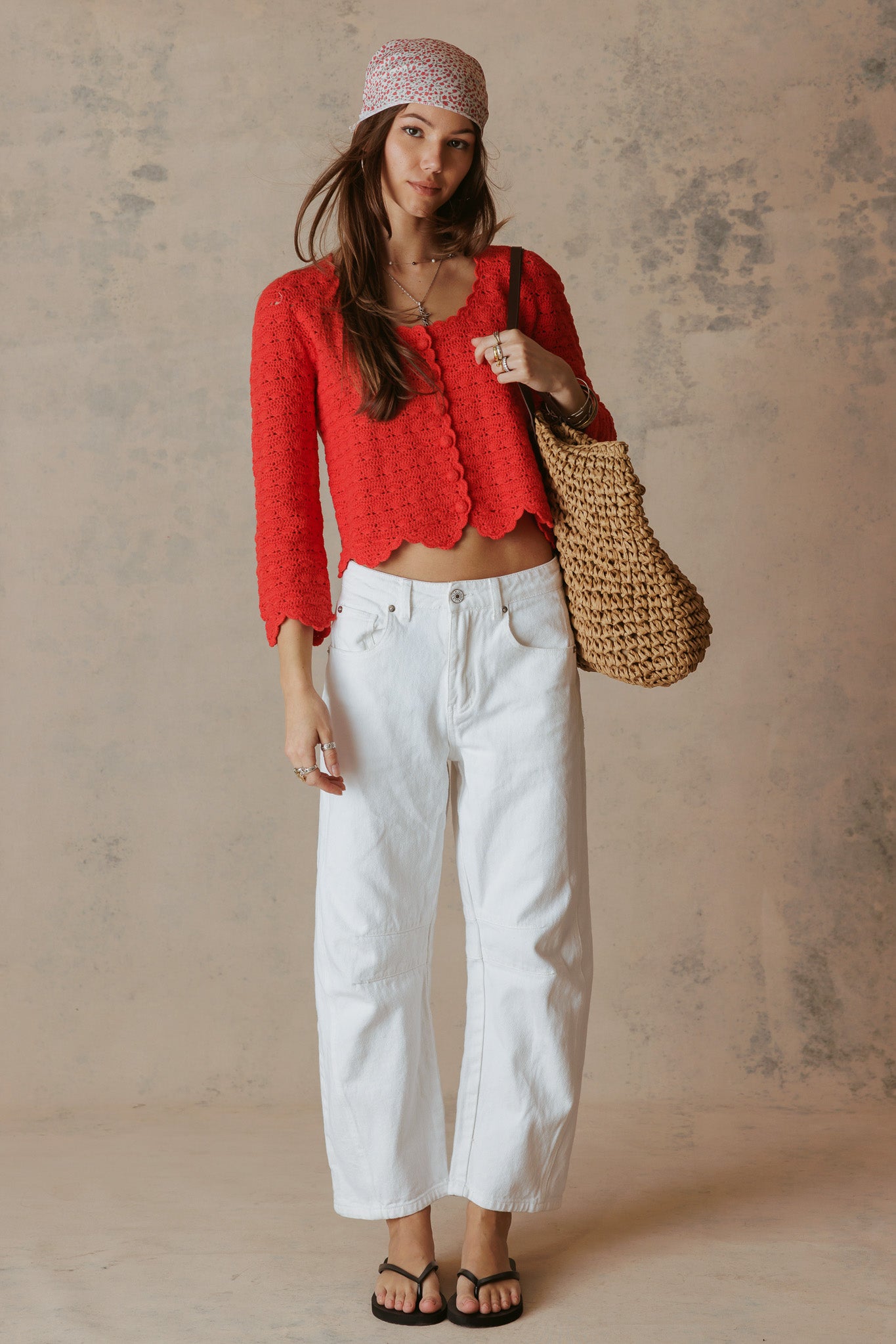 Rey Cotton Hand Crochet Cardigan