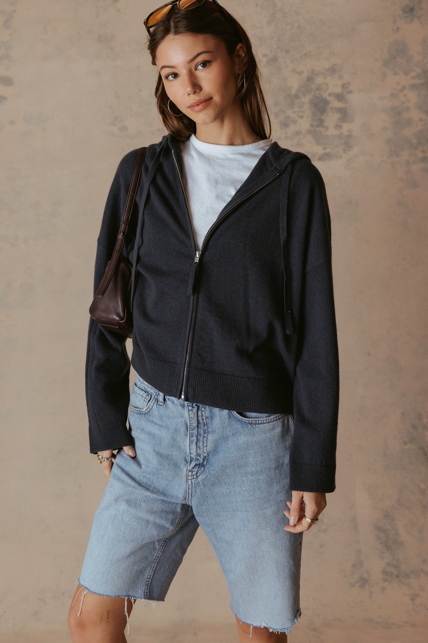 Samantha Cashmere Zip Hoodie