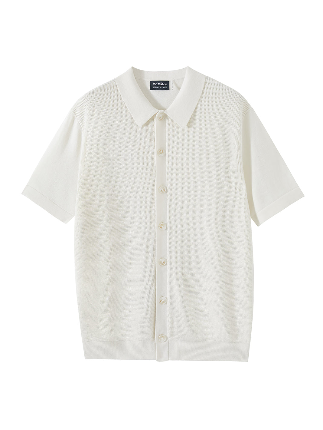 Pietro Silk Linen Blend Short Sleeve Collar Button UP