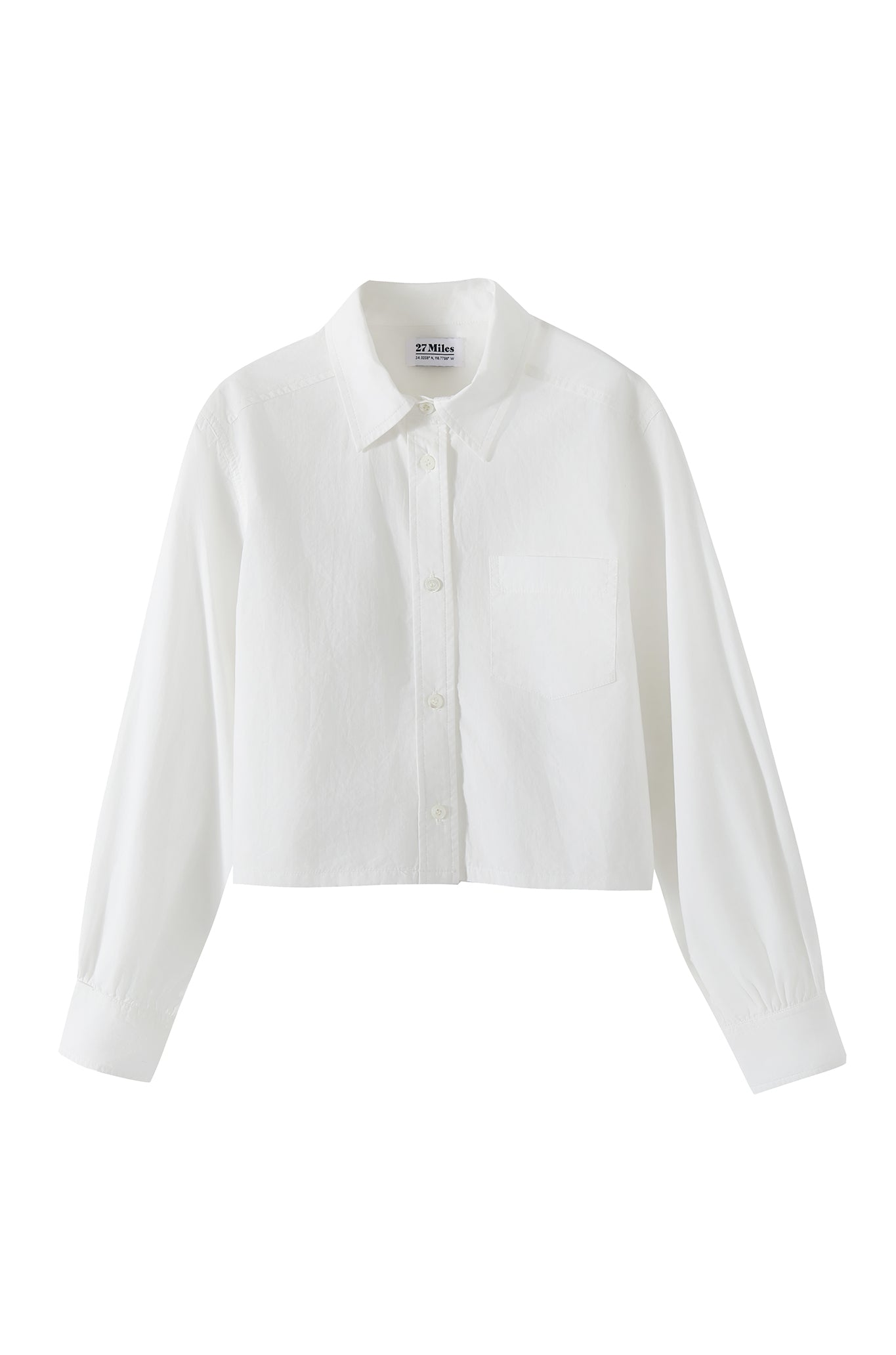Ashlyn Cropped Boxy Cotton Shirt