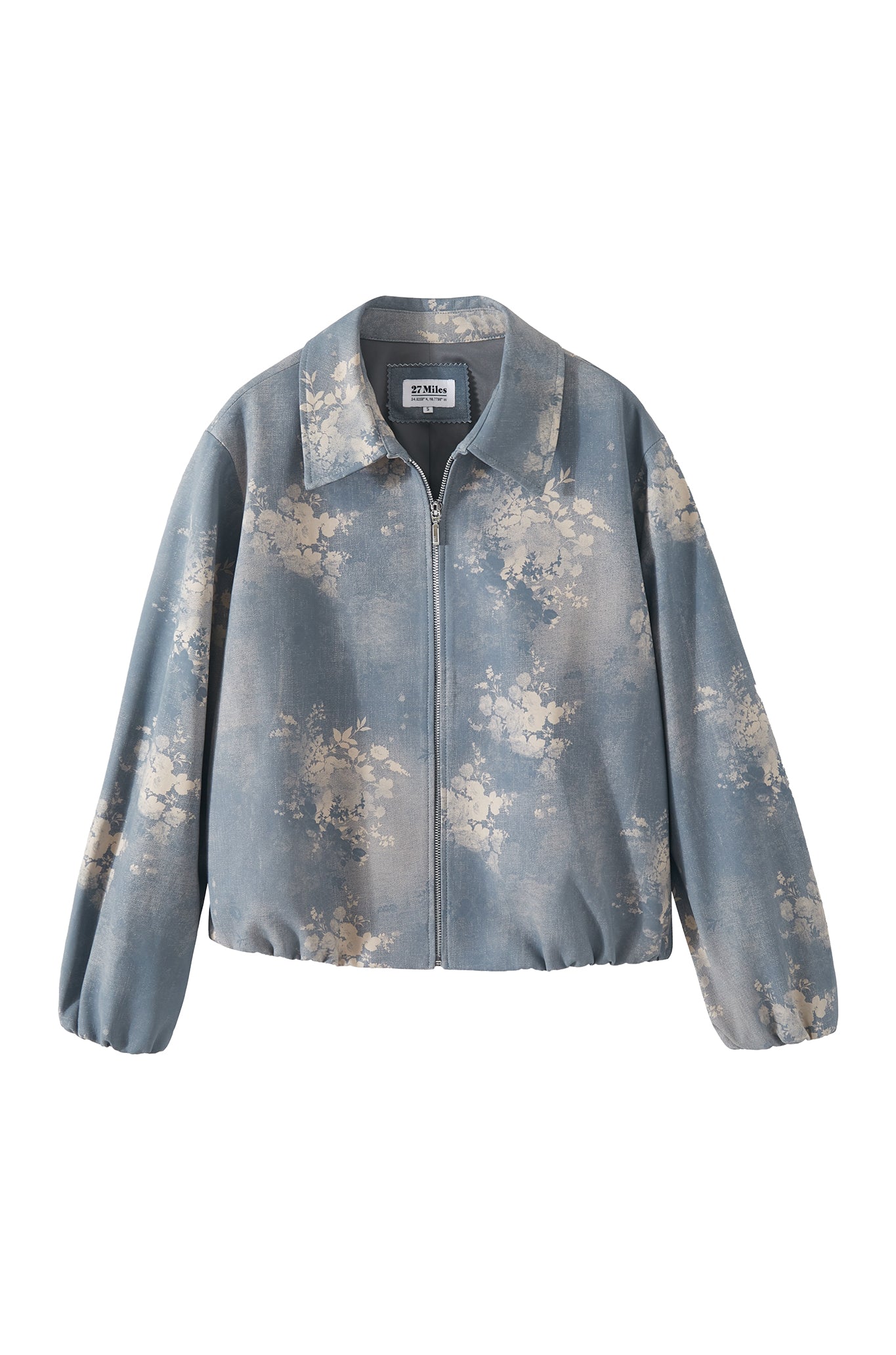 Didi Women's Denim Printed Leather Jacket