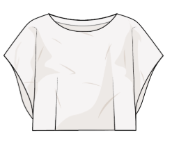 Serra Linen Boatnet Cropped Top