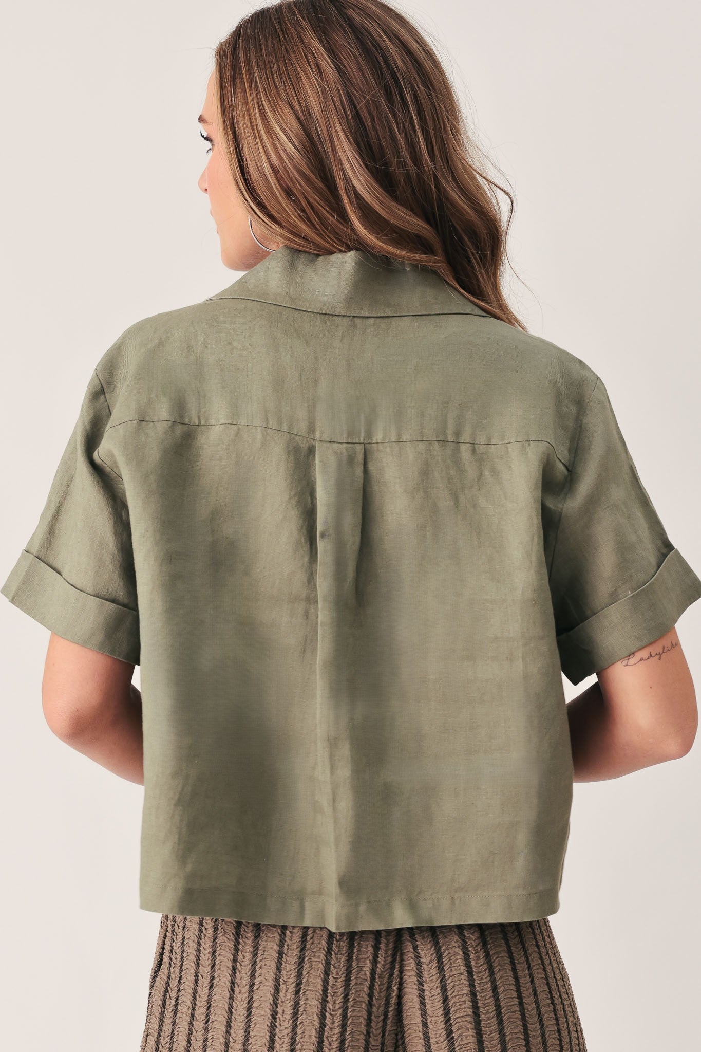 Eugenia Short Sleeve Linen Shirt