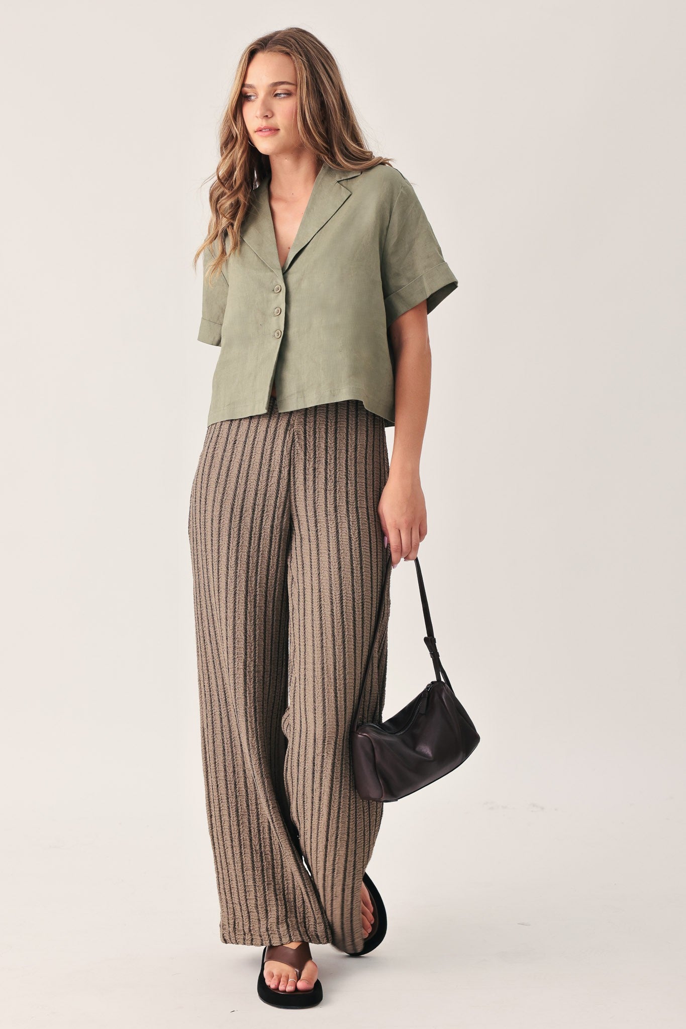 Piper Square Neck Linen Tank