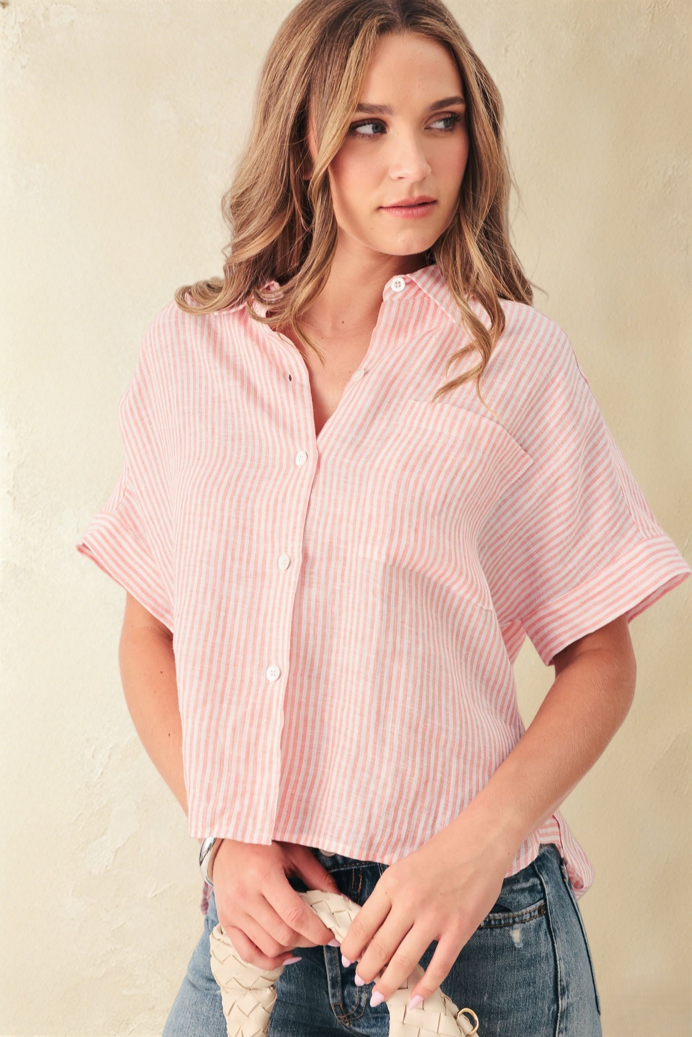 Catania Short Sleeve Pin Stripe Shirt