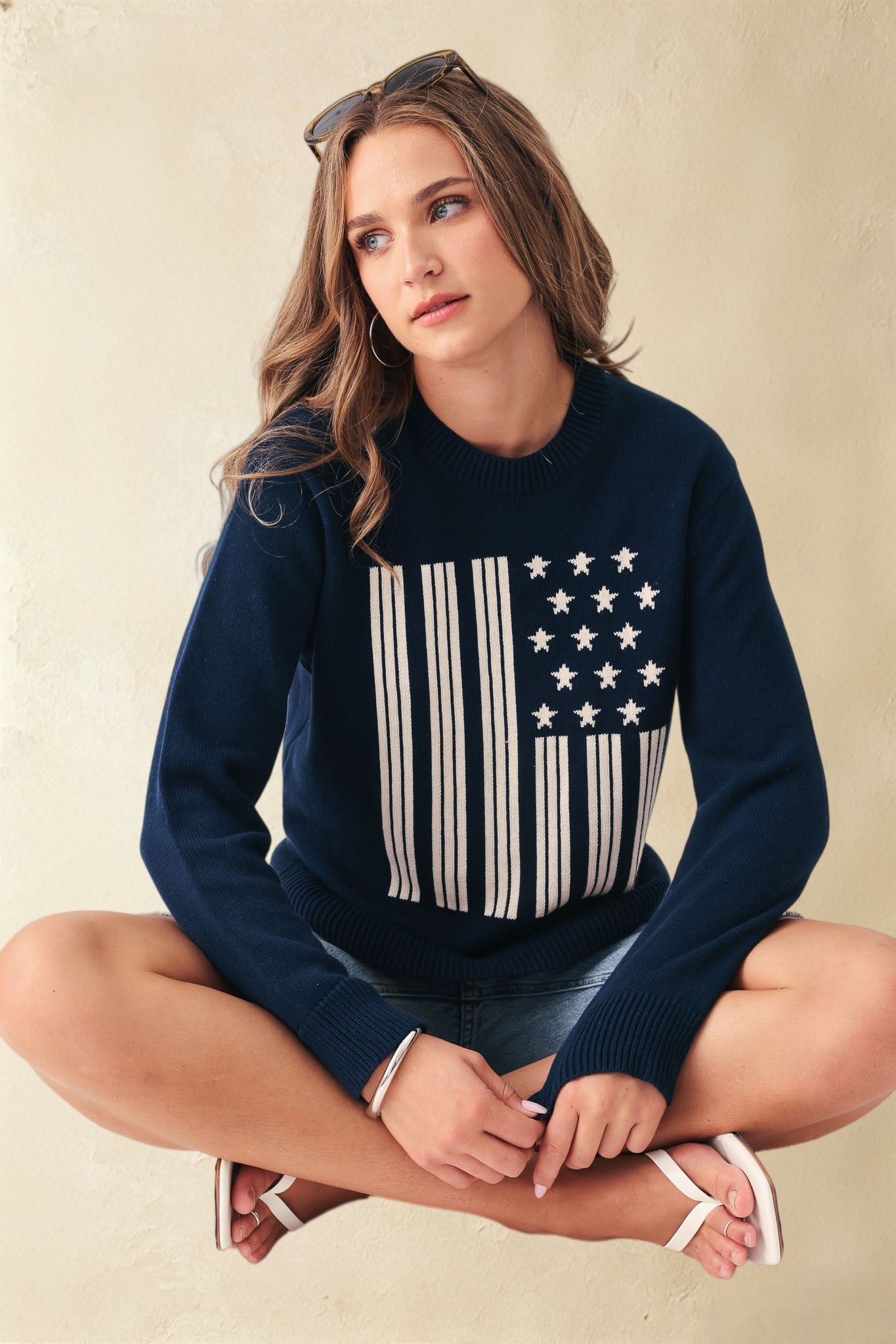 Liberty Cotton Flag Sweater