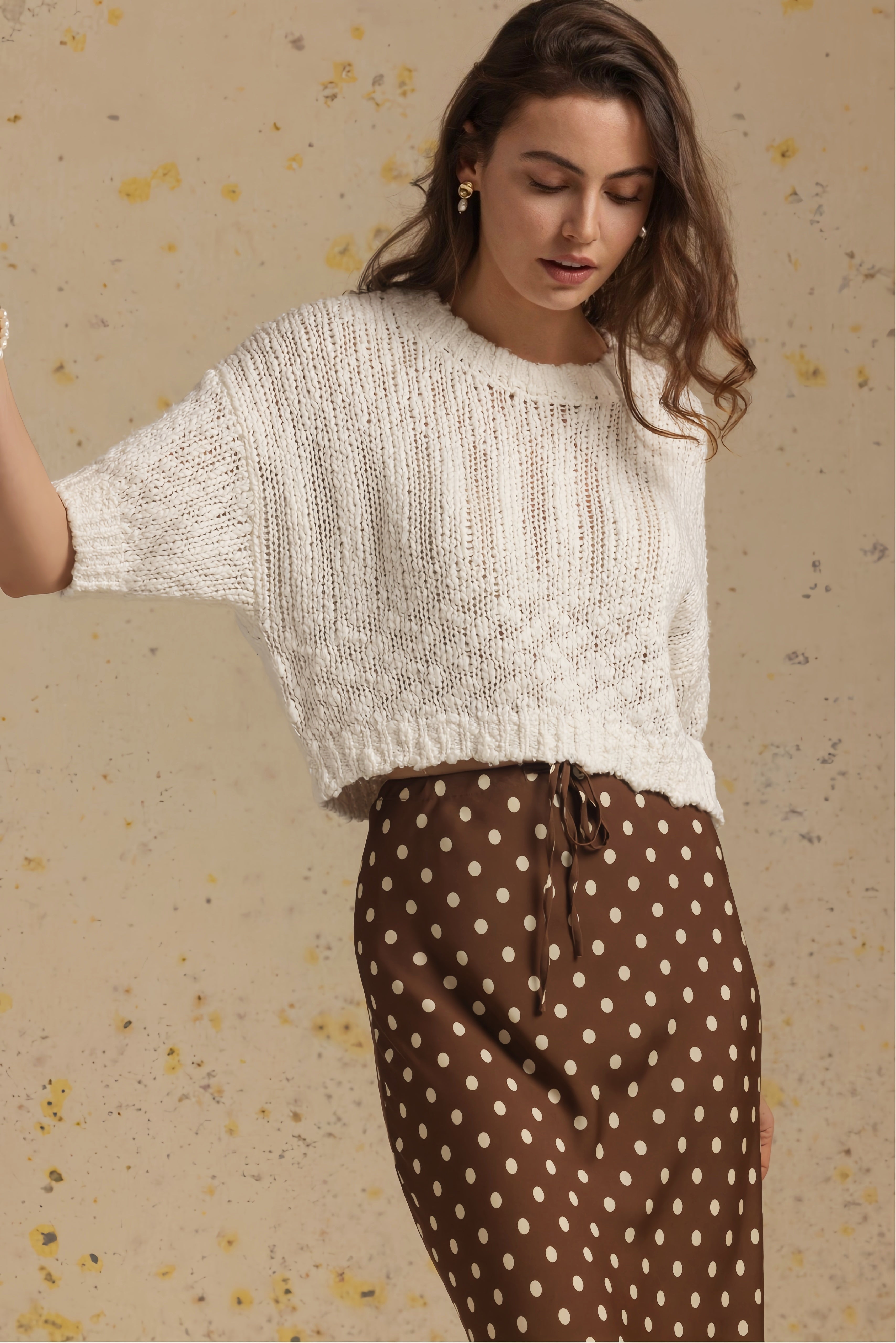 Mira Slub Cotton Short Sleeve Top