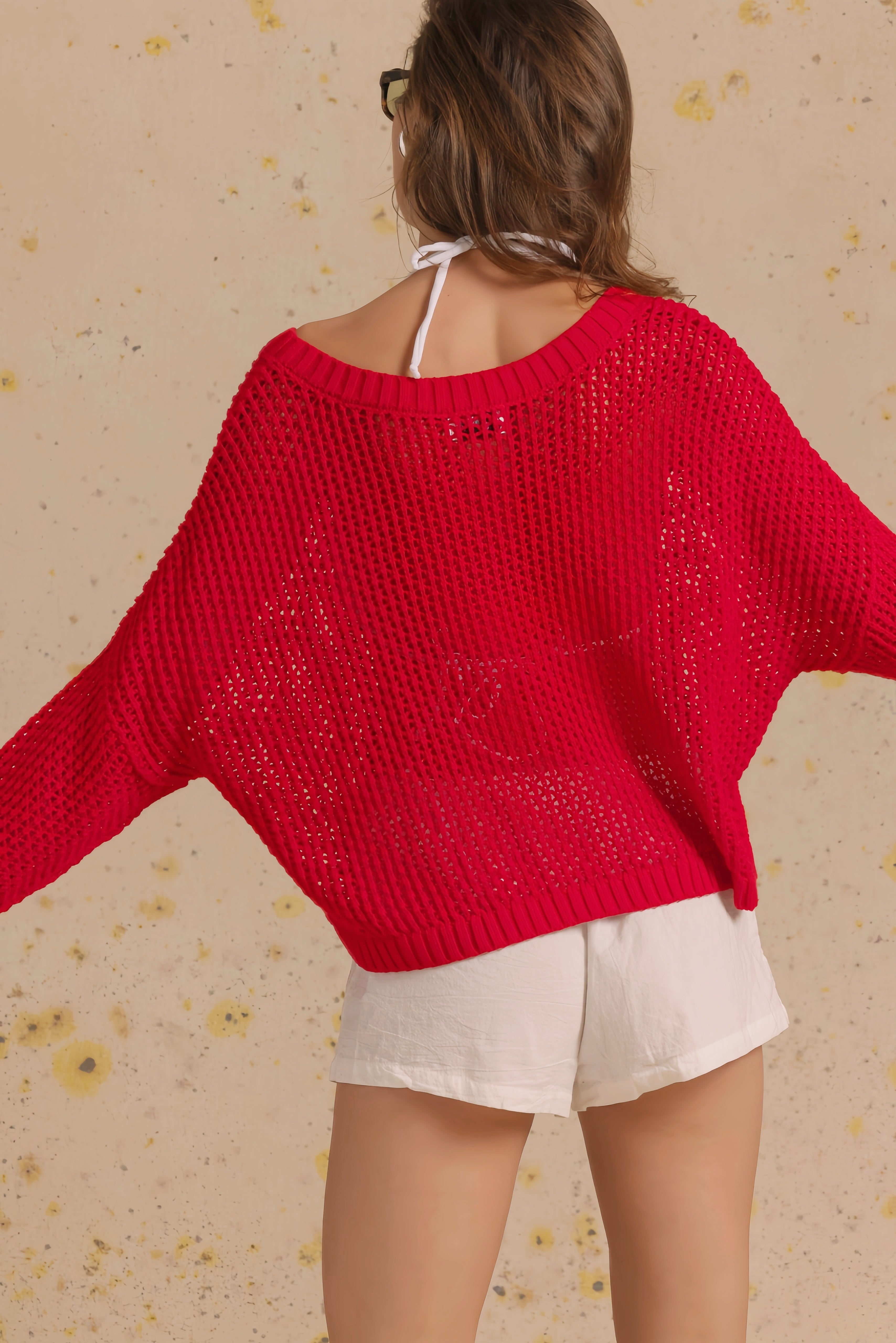 Rumie Cotton Open Stitch Top