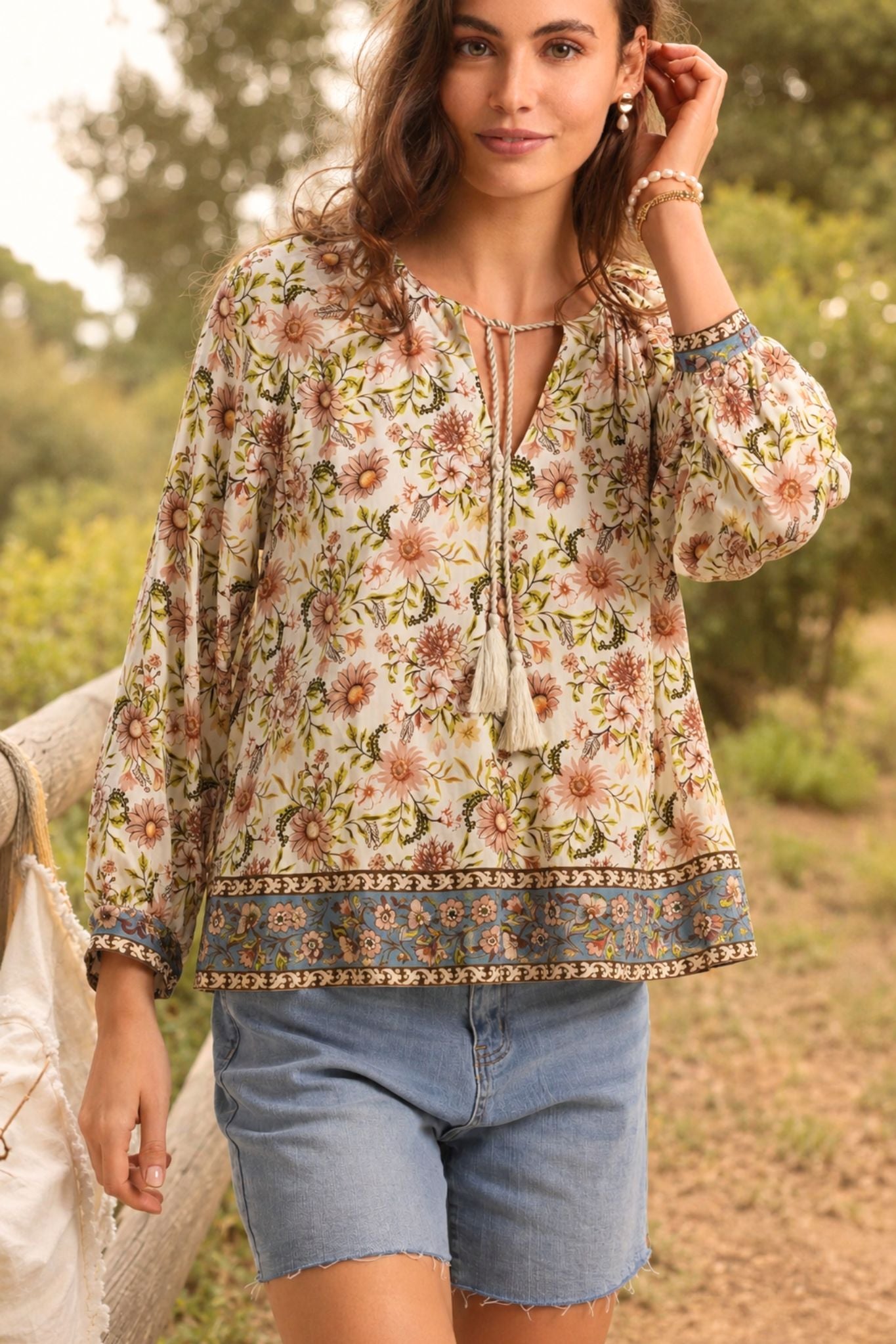 Leanna Printed Blouse