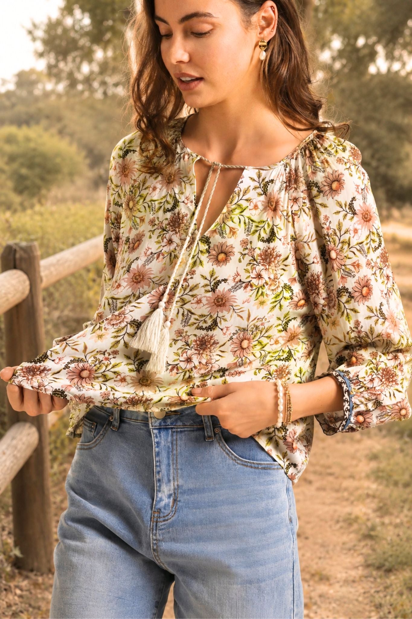 Leanna Printed Blouse