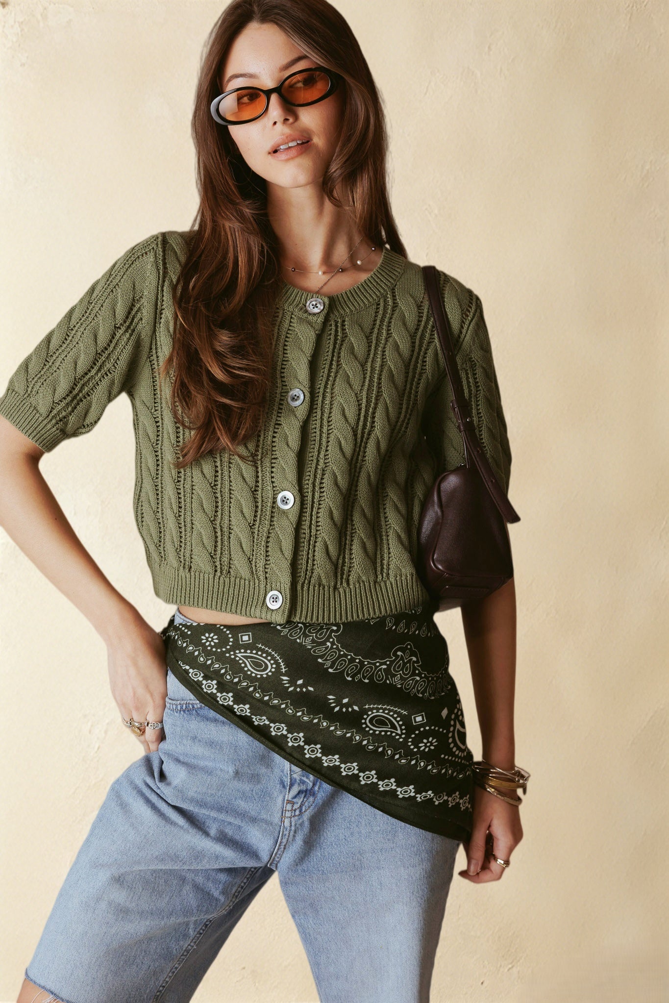 Bridey Cotton Short Sleeve Cardigan