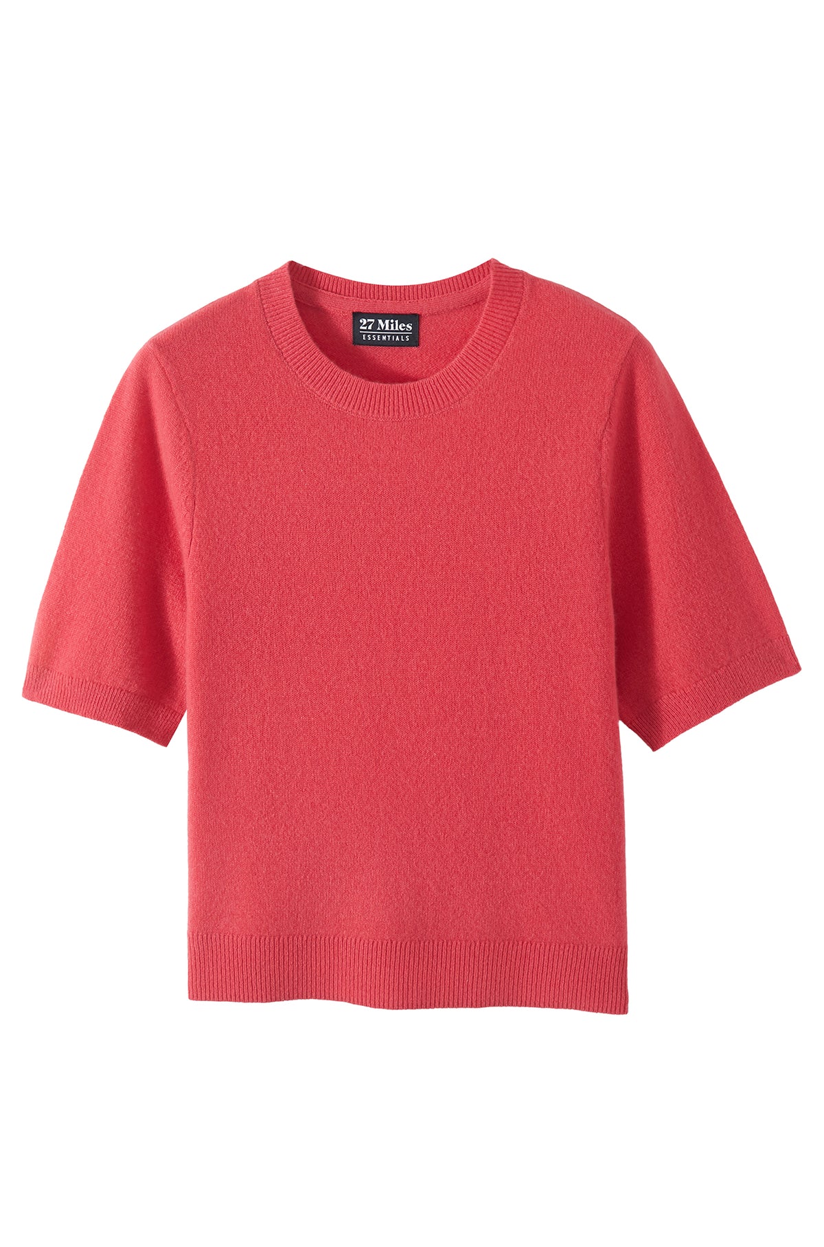 Isabel Solid Cashmere Short Puff-Sleeve Pullover