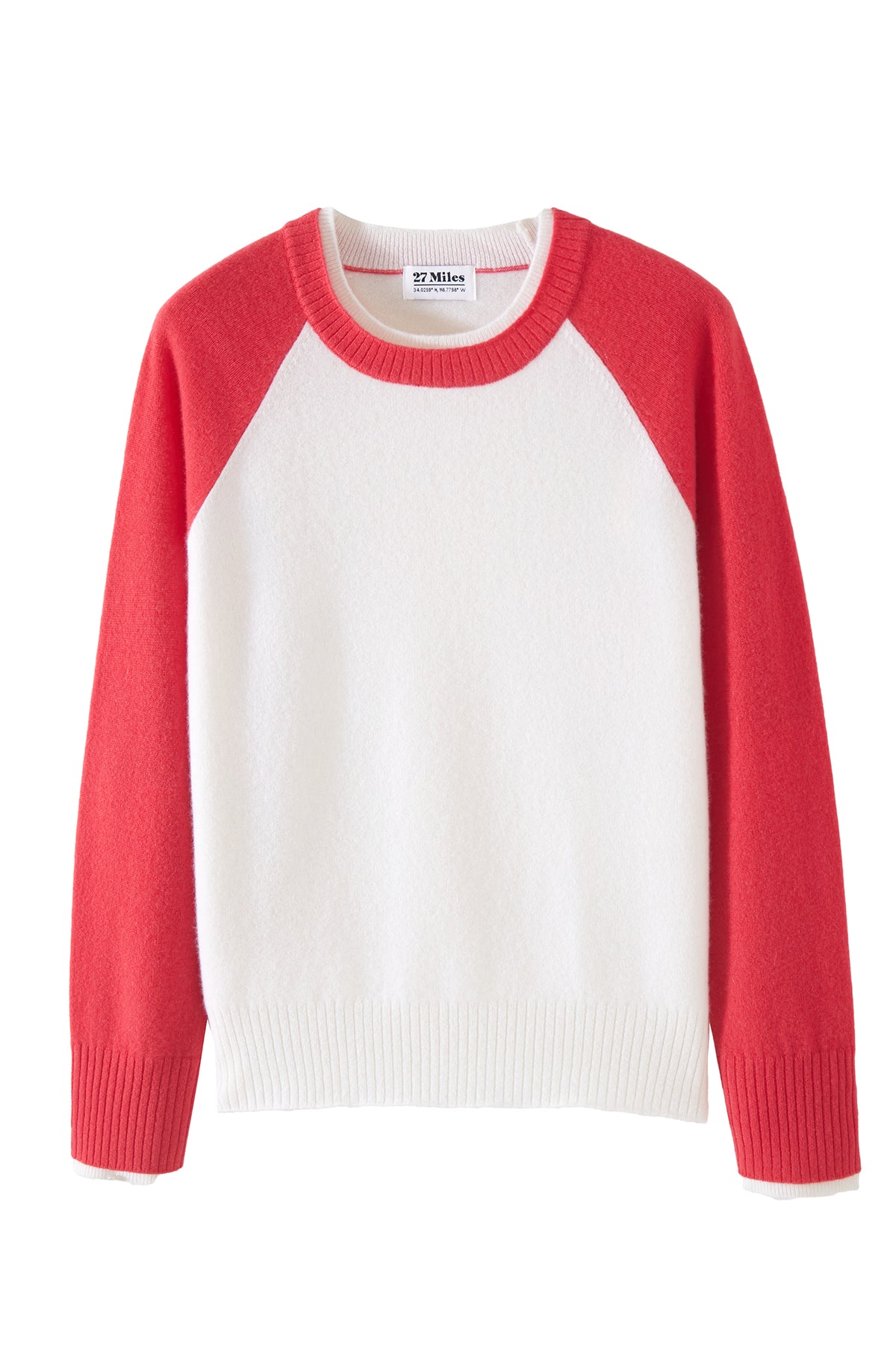 Proctor Cashmere Baseball Pullover