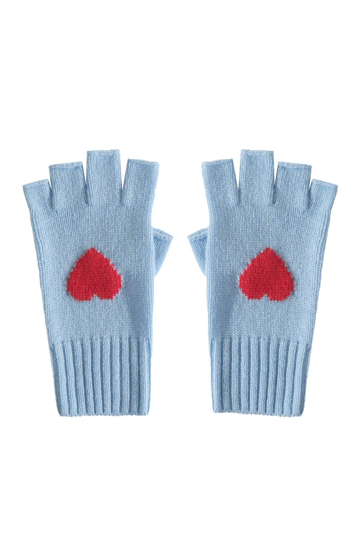 Scarlett Cashmere Heart Fingerless Gloves