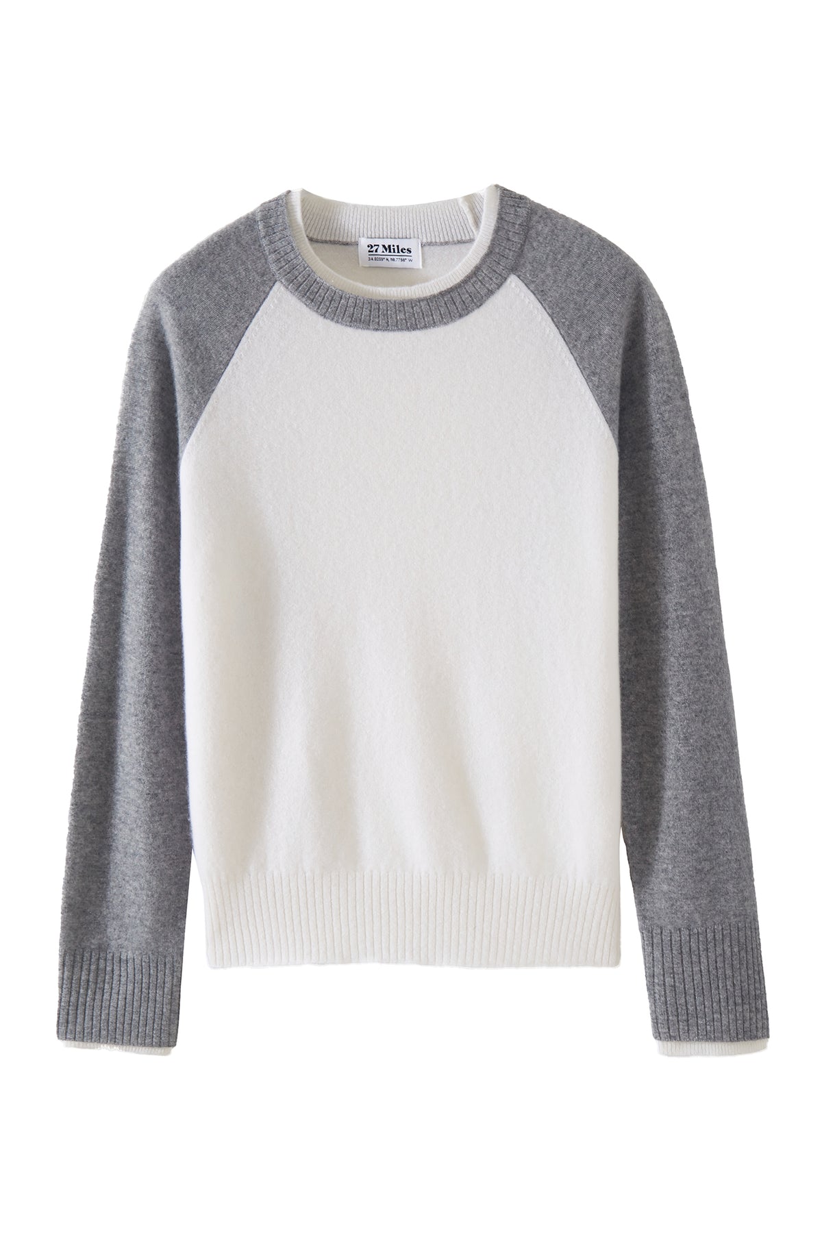 Proctor Cashmere Baseball Pullover