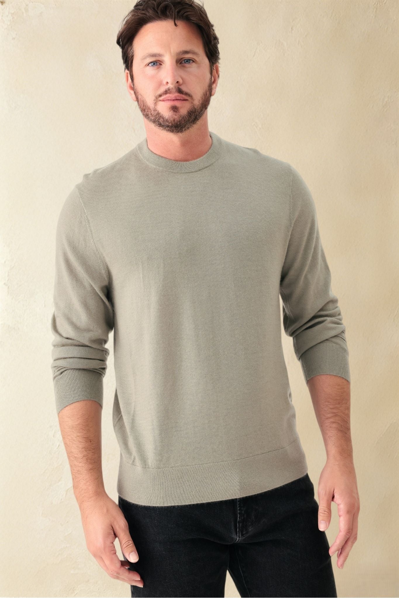 Andrea Tissue Weigth Cashmere Crewneck