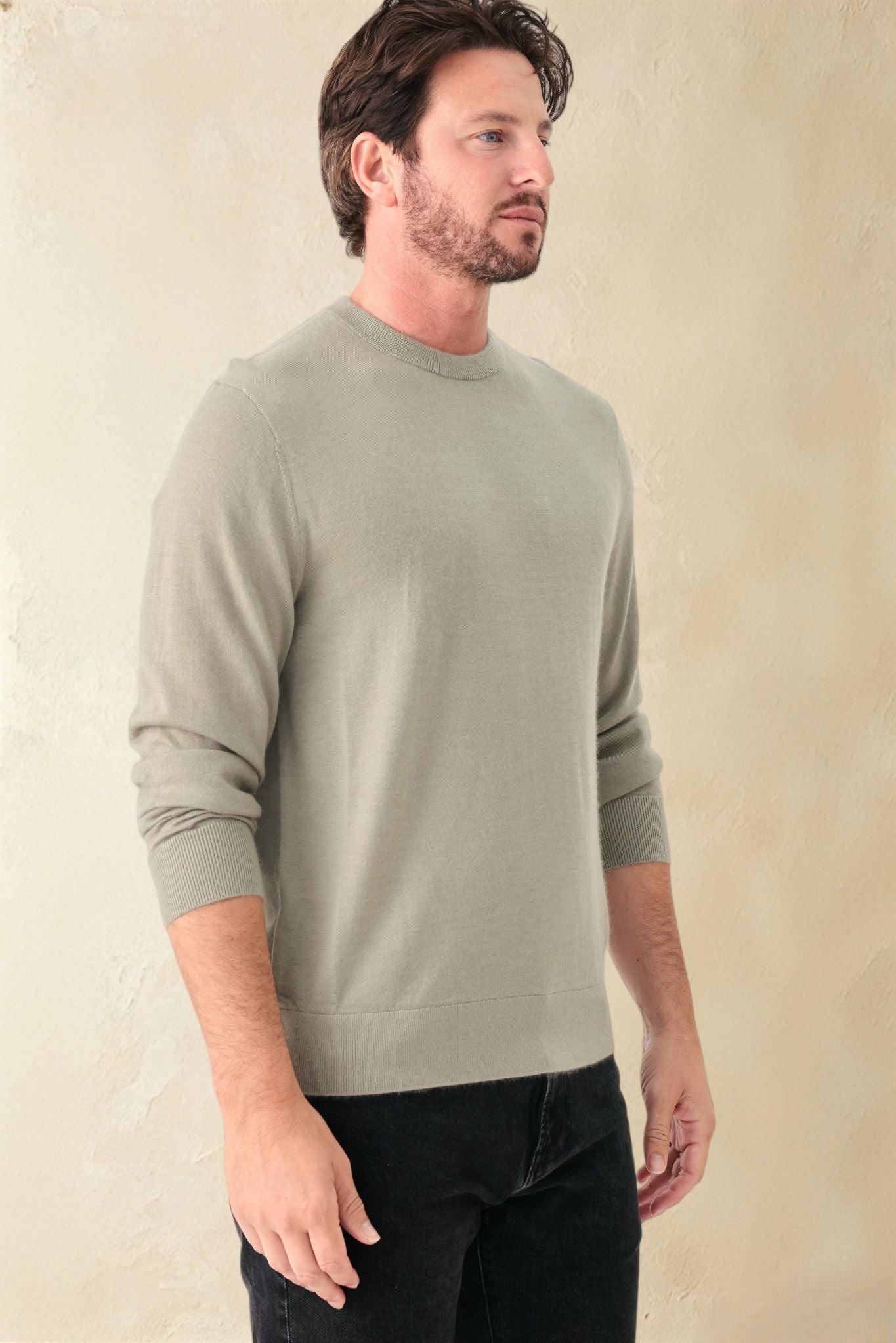 Andrea Tissue Weigth Cashmere Crewneck