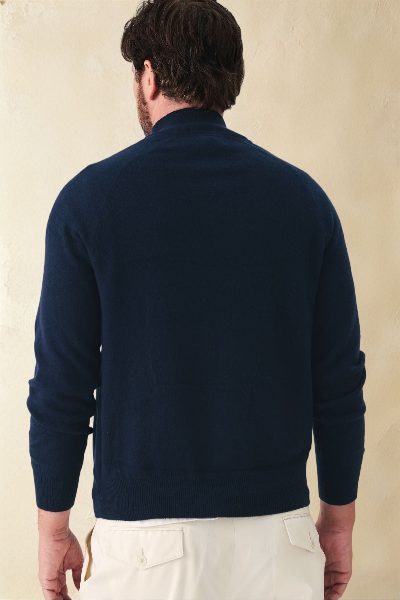 Davide Cashmere Quarter Zip Pullover
