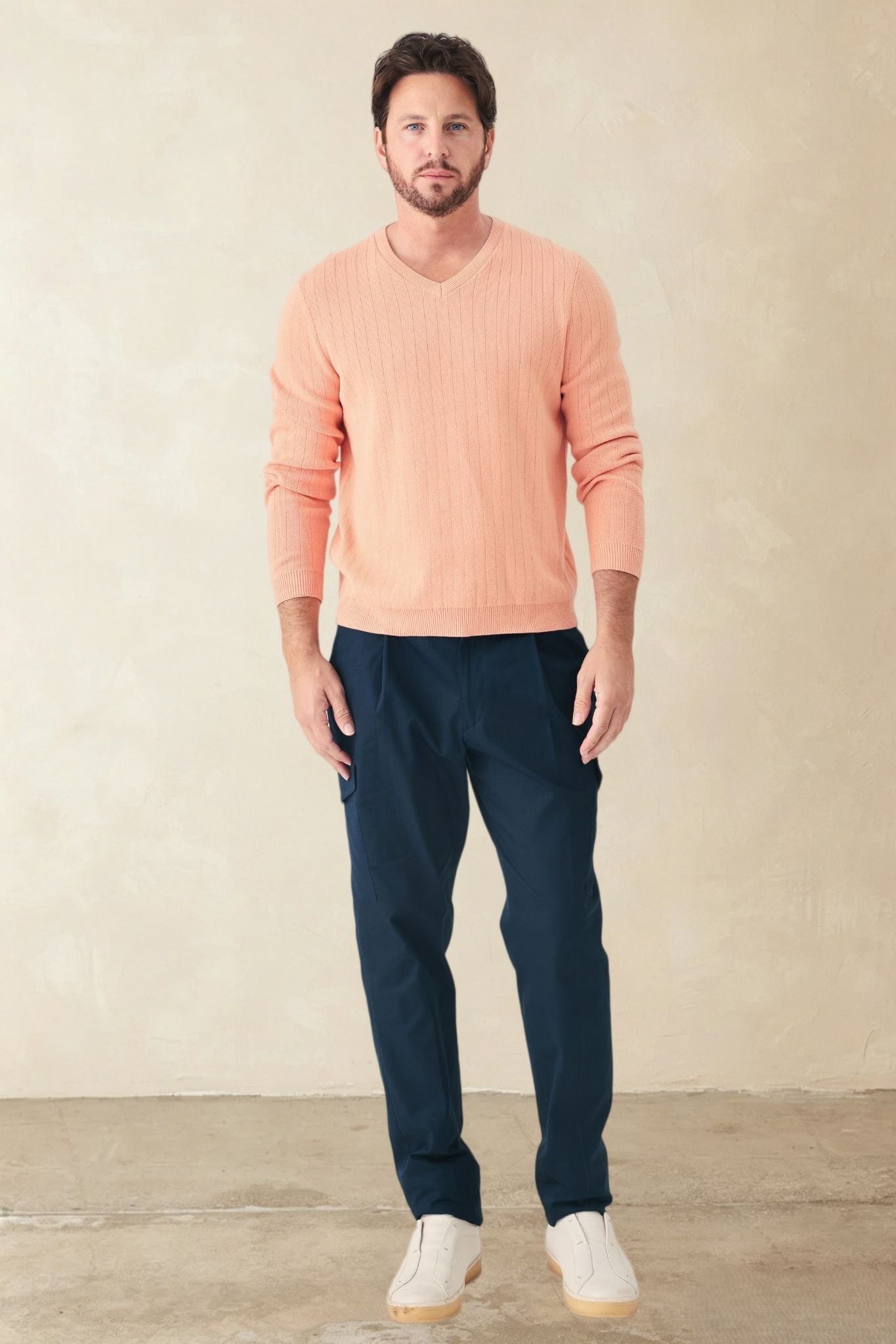 Titus Men's Cotton V Neck Sweater
