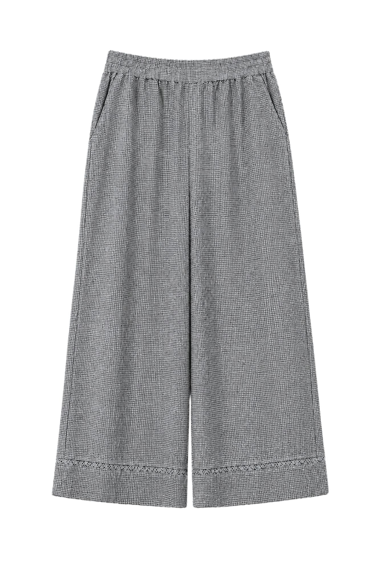 Alara Linen Wide Leg Cropped Pant