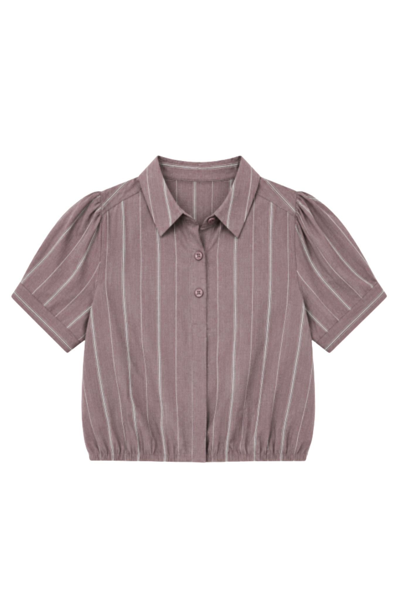 Silva Cotton Striped Puff Sleeve Shirt