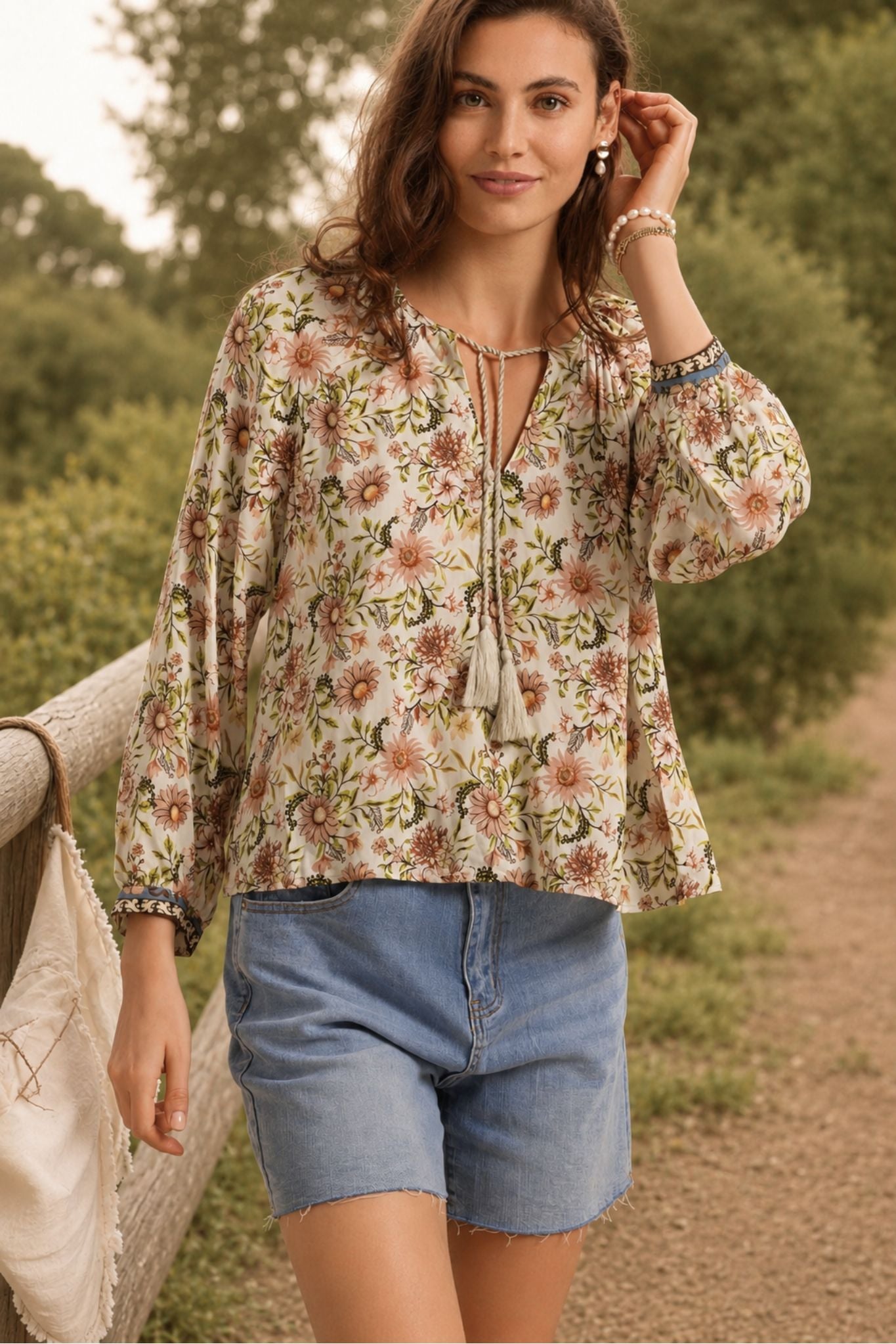 Leanna Printed Blouse