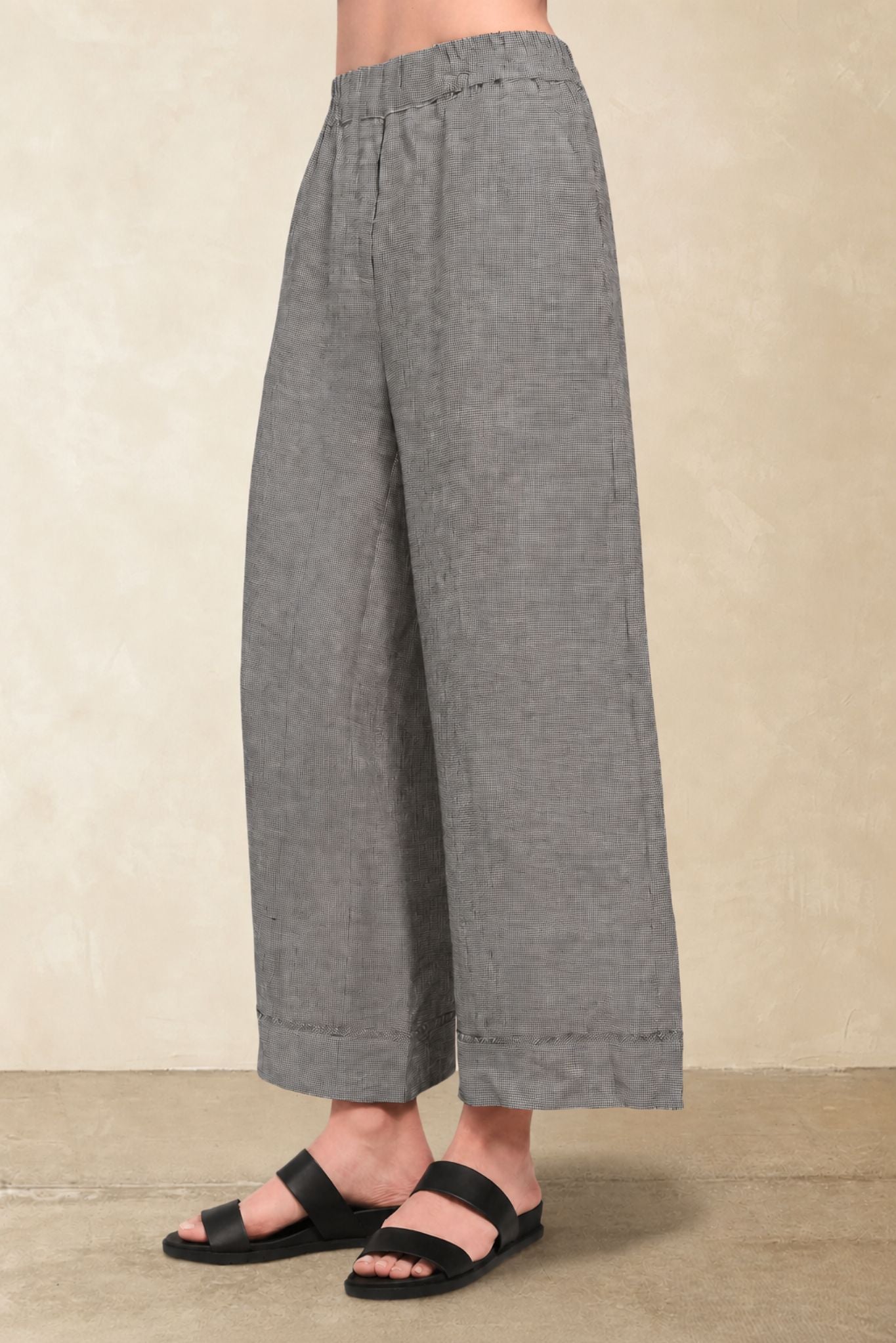 Alara Linen Wide Leg Cropped Pant
