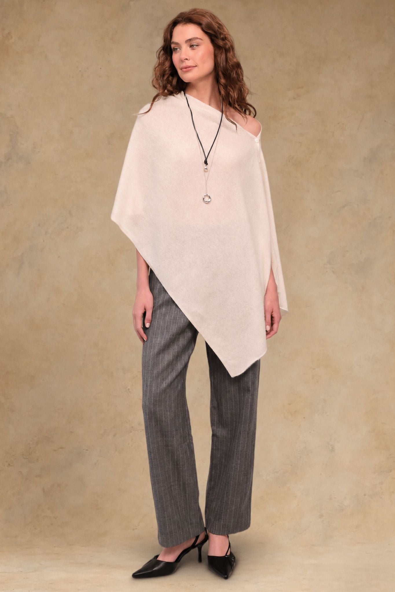 Cashmere Travel Poncho Wrap