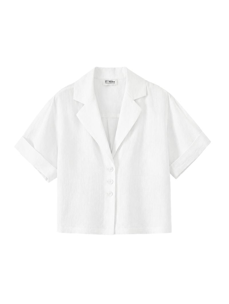 Eugenia Short Sleeve Linen Shirt