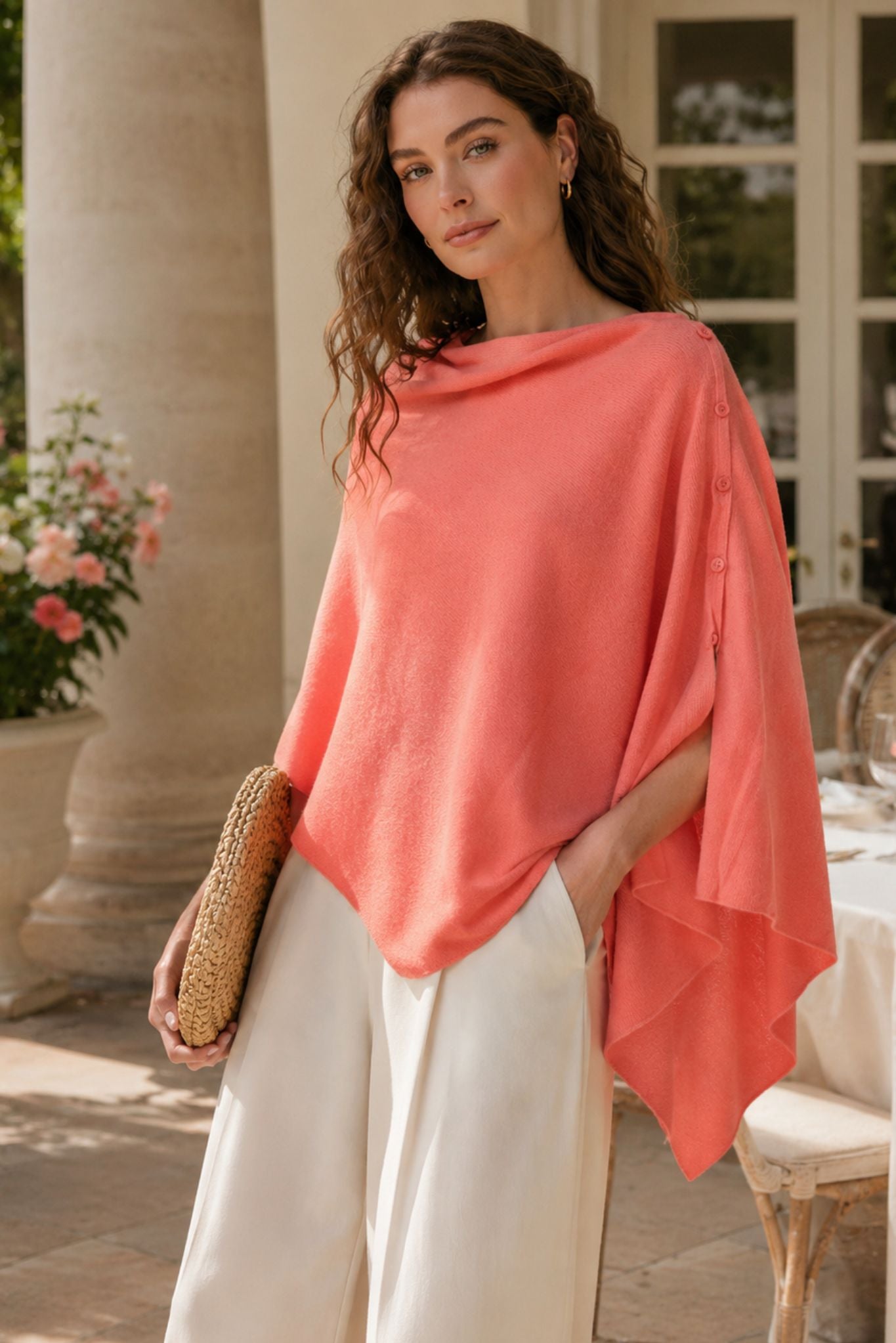 Cashmere Travel Poncho Wrap