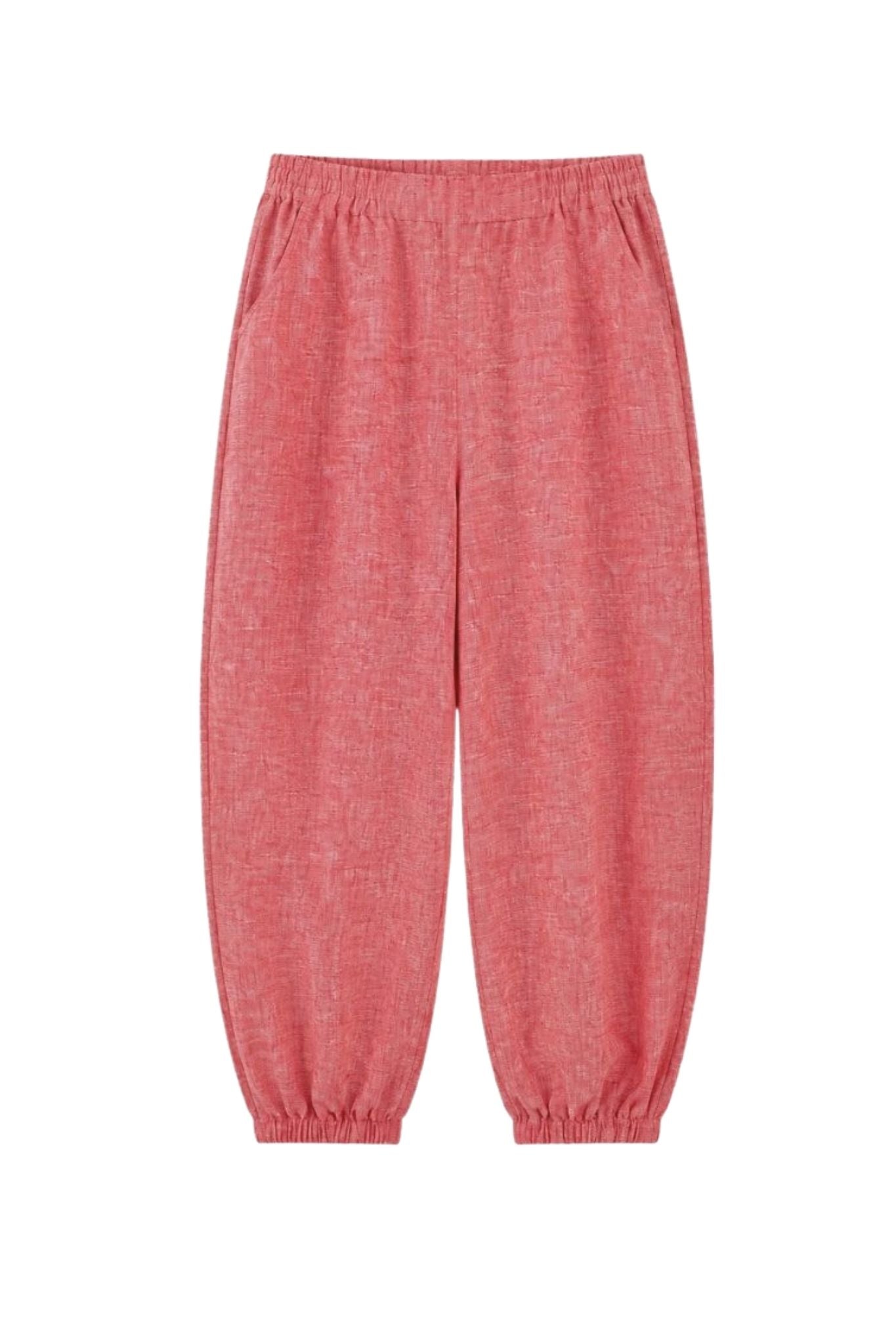 Irene Linen Loosefit Cropped Jogger