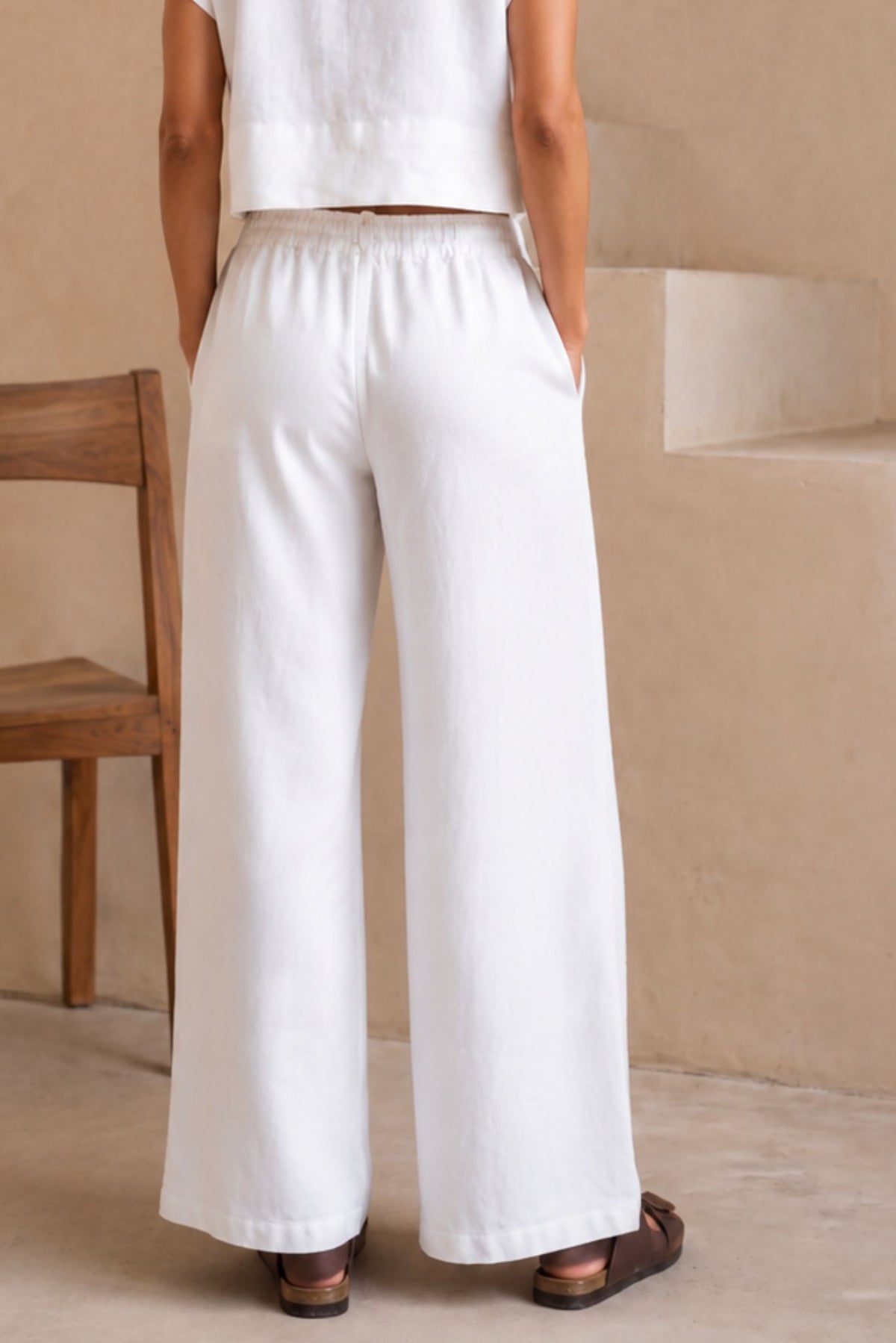 Ravello Wide Leg Linen Pant
