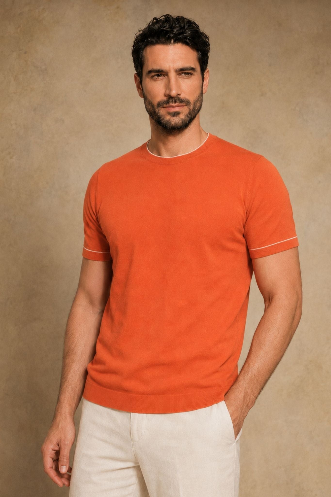 Magnus Men's Cotton Knitted Crew
