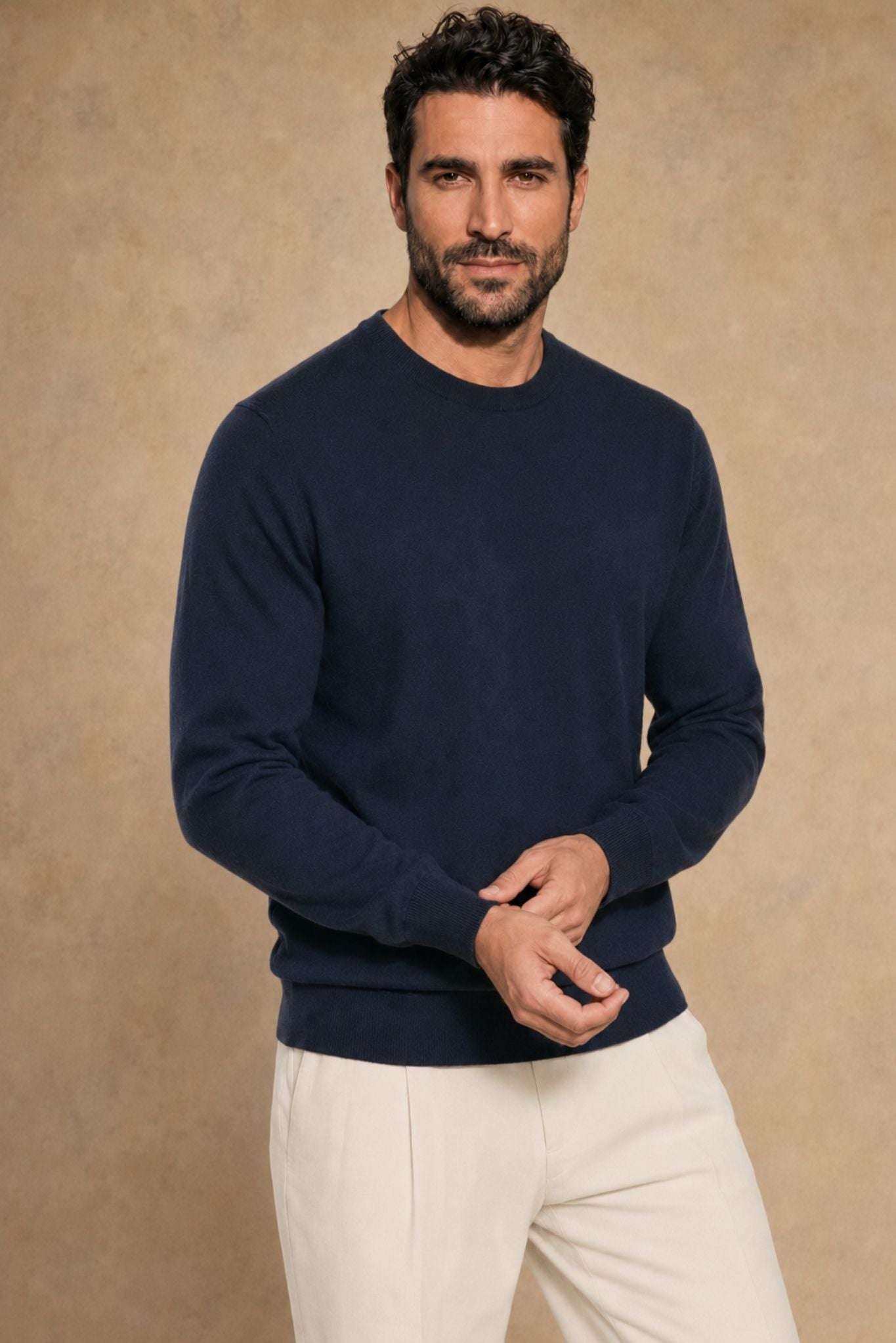 Andrea Tissue Weigth Cashmere Crewneck