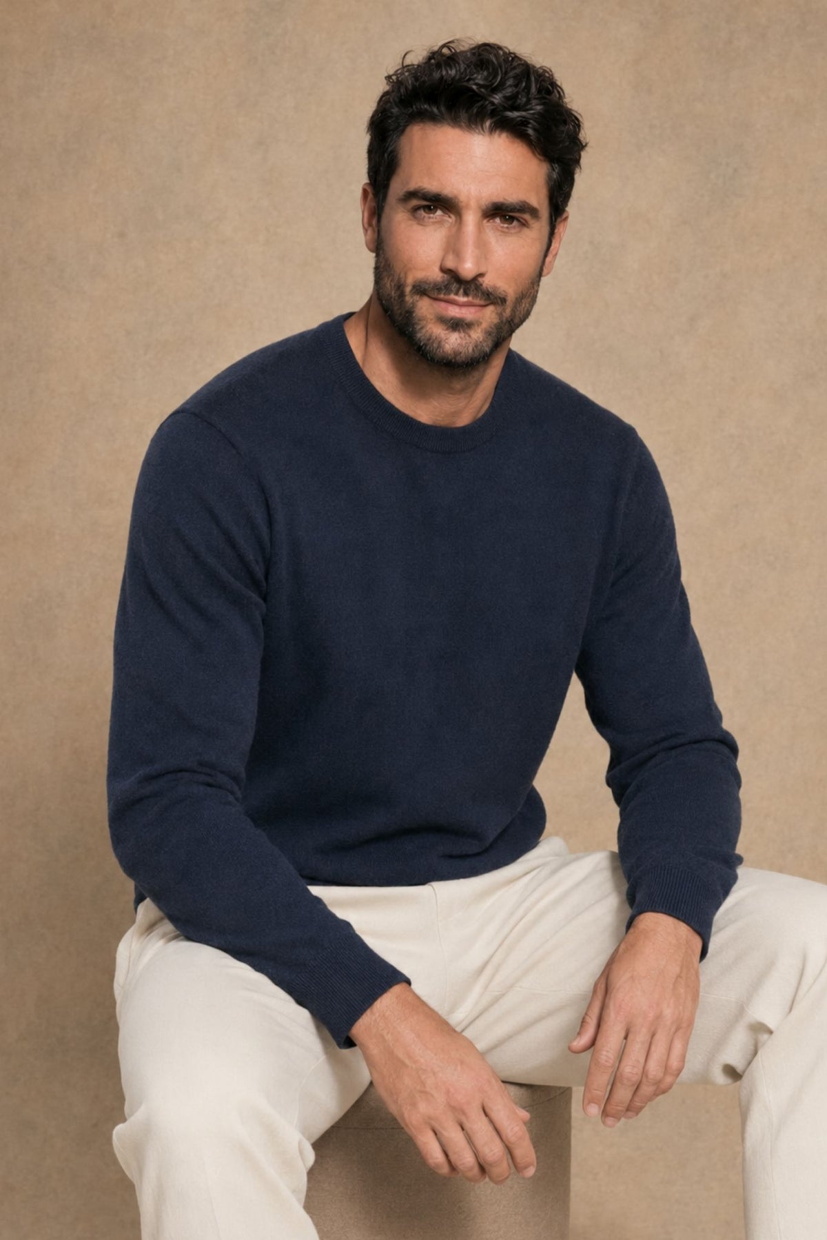 Andrea Tissue Weigth Cashmere Crewneck
