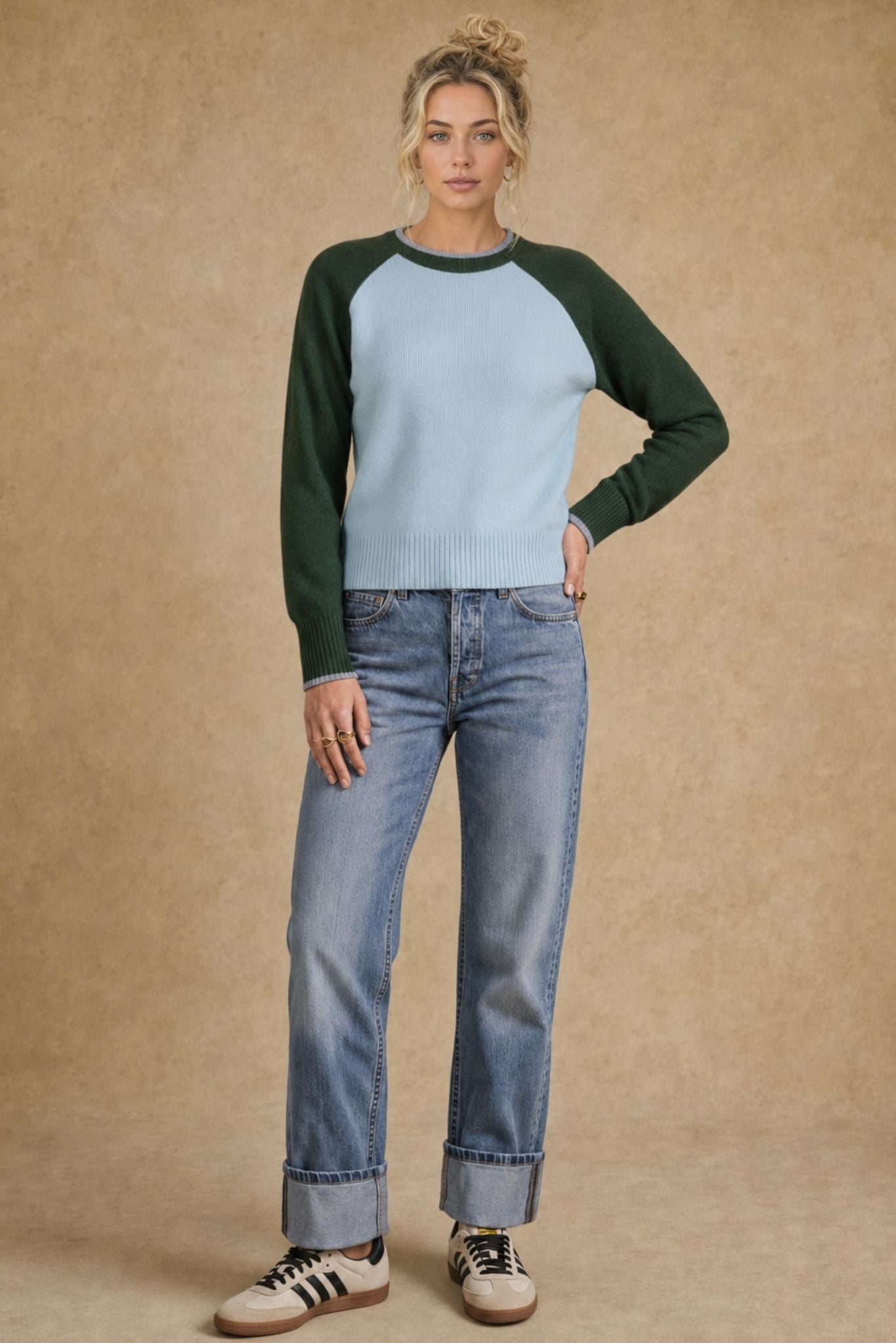 Proctor Cashmere Baseball Pullover