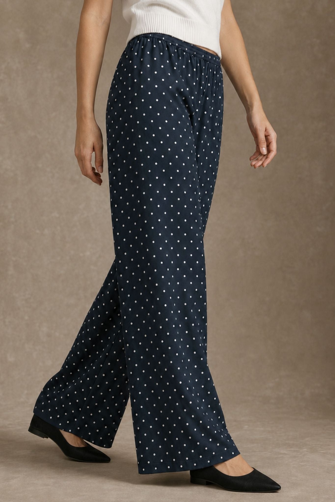 Akira Polka Dot Silk Pant