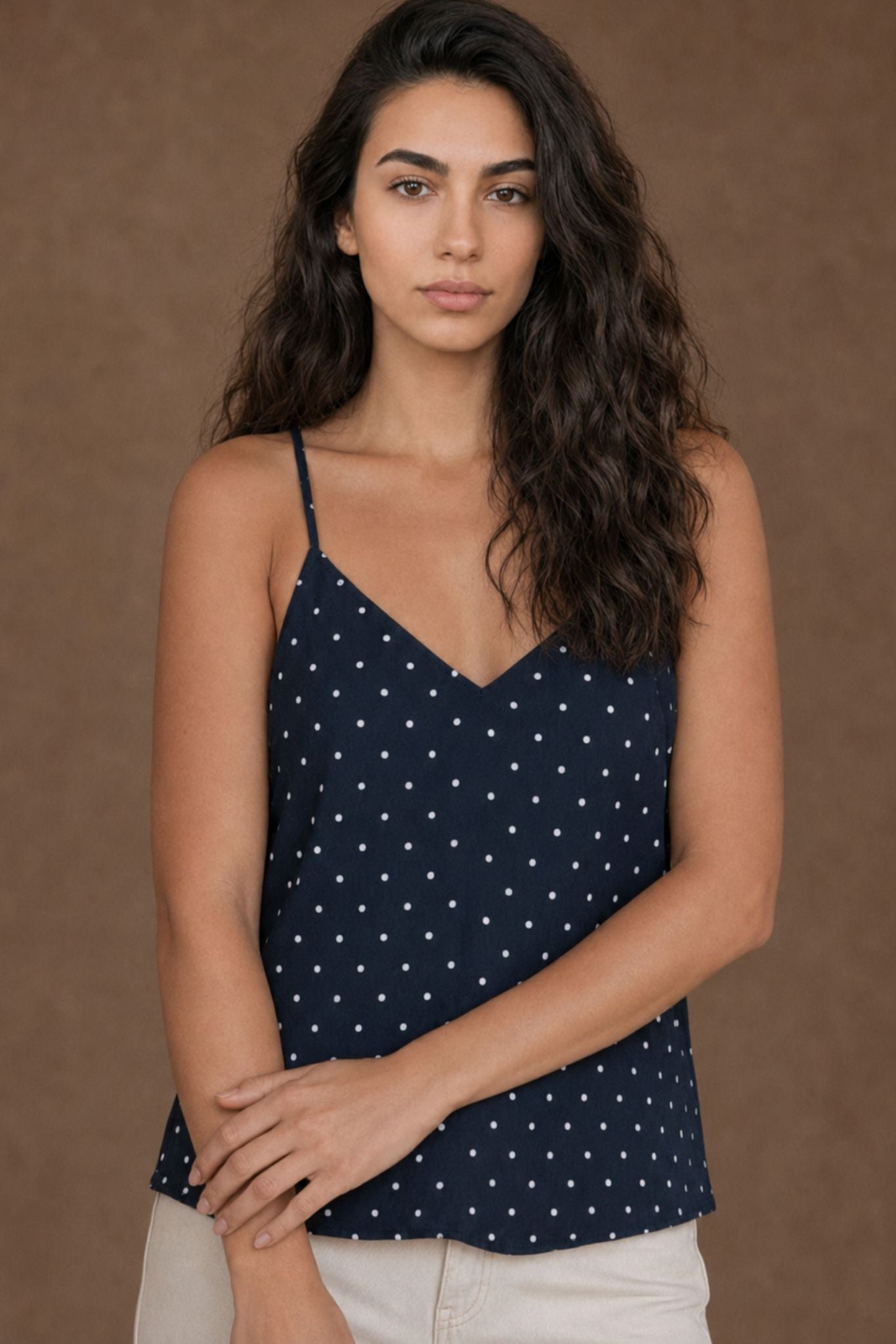 Ale Polka Dot Silk Cami