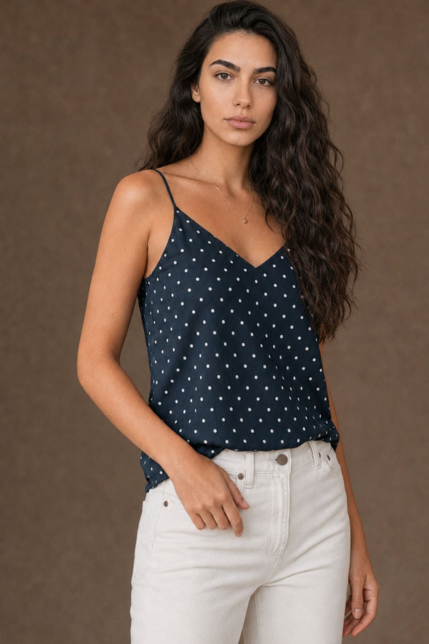 Ale Polka Dot Silk Cami