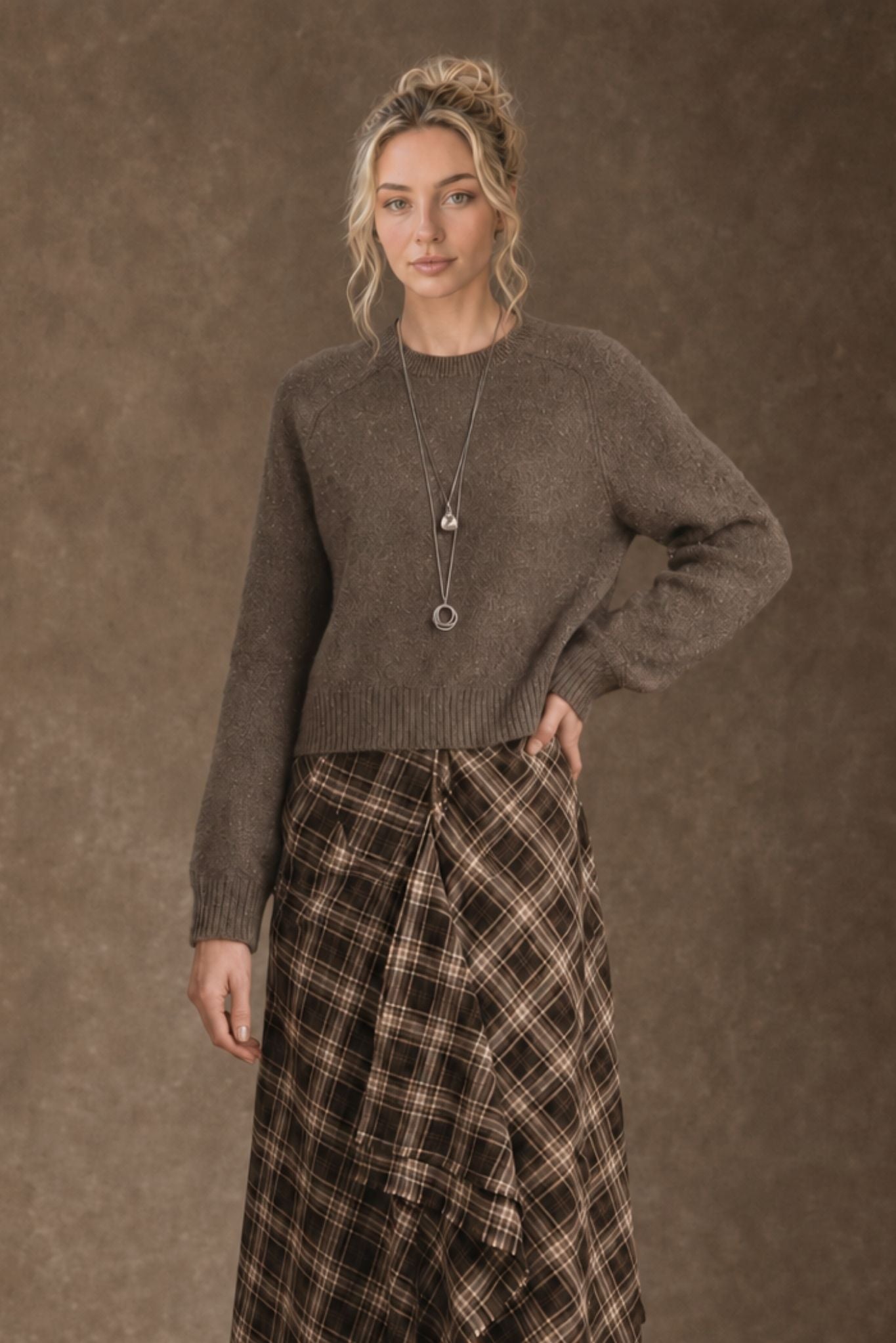 Alyson Cropped Cashmere Crewneck
