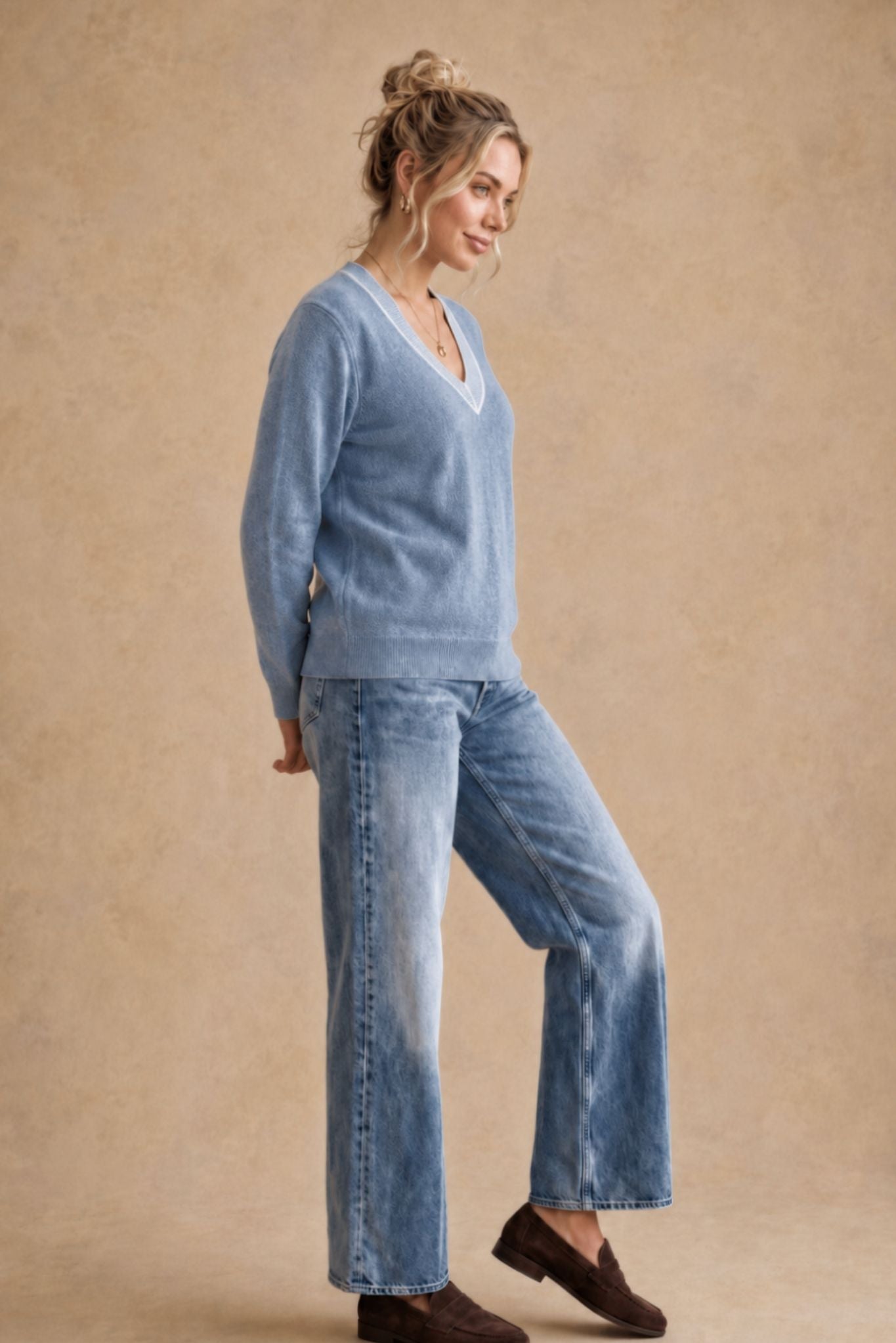 Sarah Cashmere V Neck