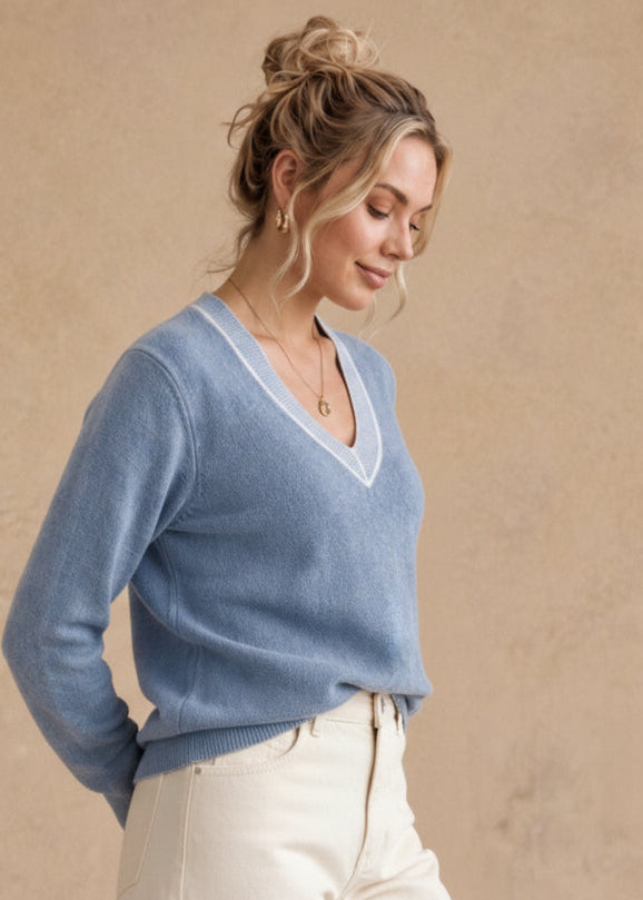 Sarah Cashmere V Neck