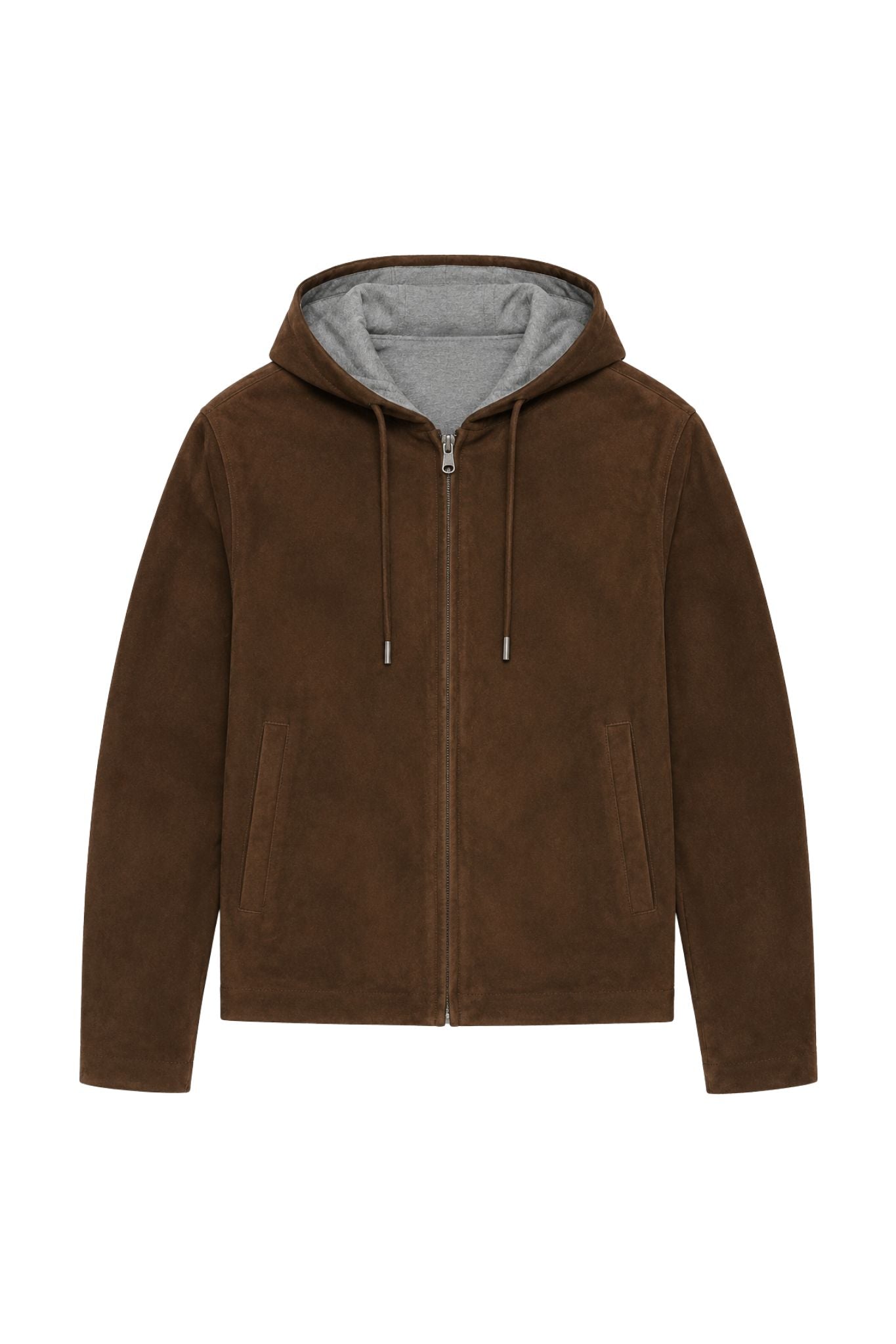 Motti Men's Reversible Suede/Wool Hoodie Jackiet