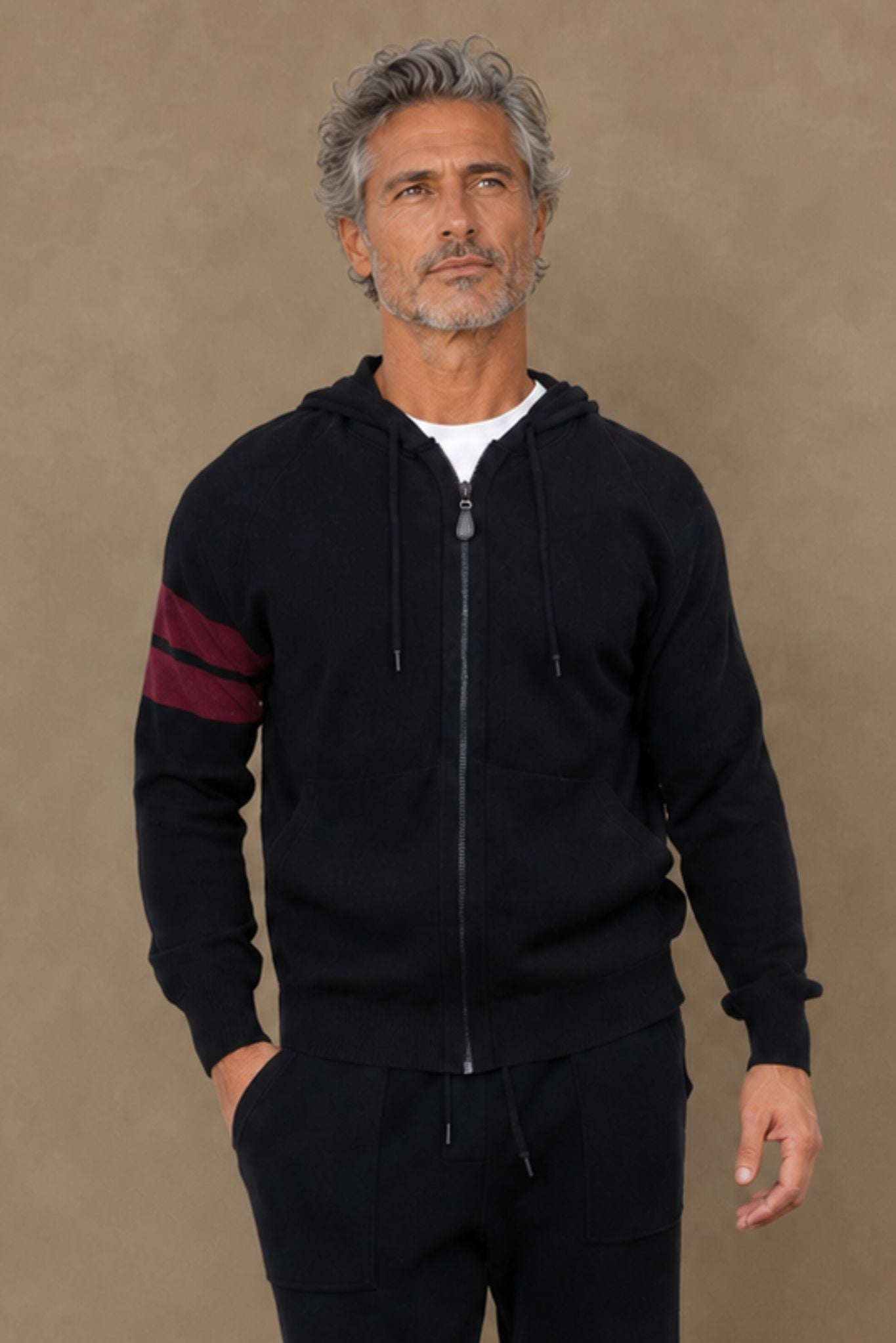 Zuma Men's Cashmere Zip Hoodie