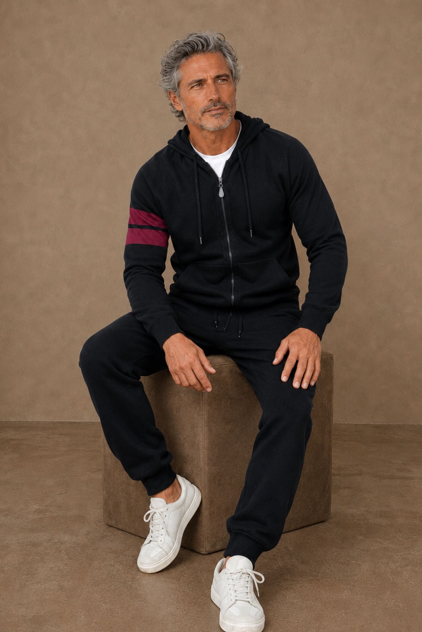 Zuma Men's Cashmere Zip Hoodie