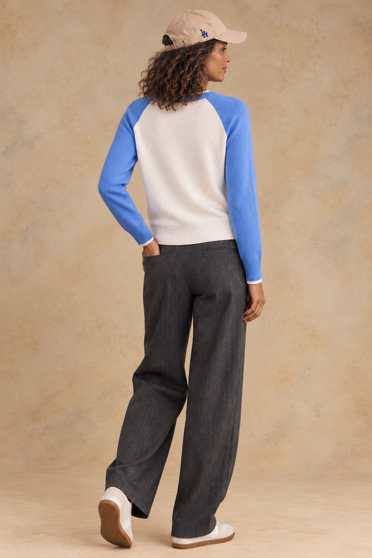 Proctor Cashmere Baseball Pullover