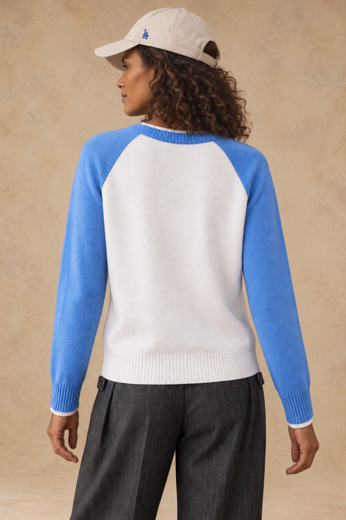 Proctor Cashmere Baseball Pullover