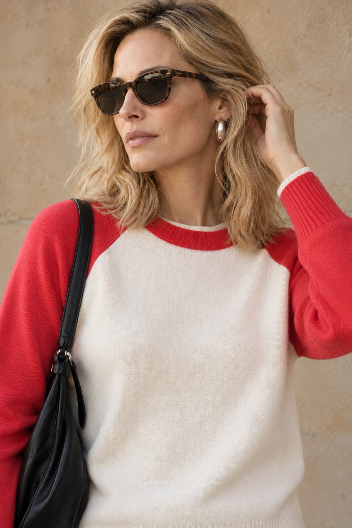 Proctor Cashmere Baseball Pullover